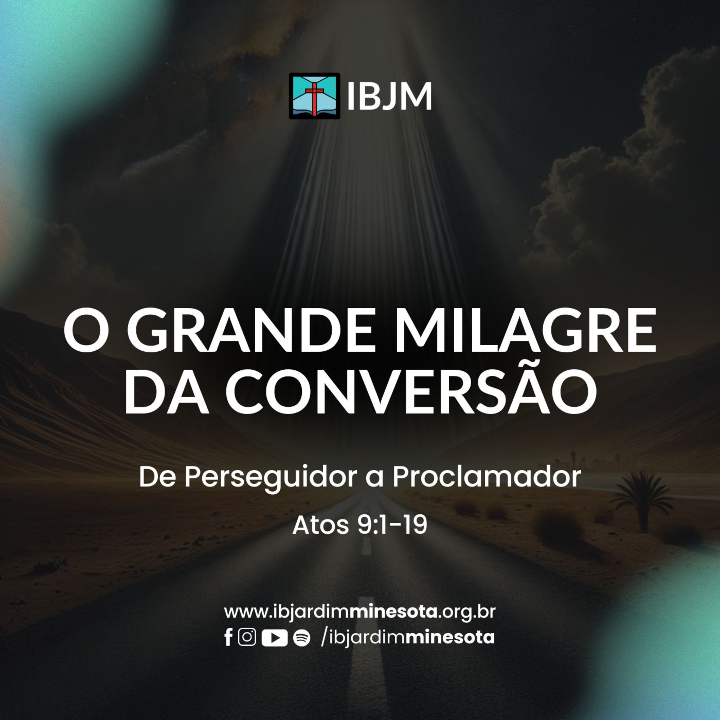 O Grande Milagre da Conversão ( Atos 9:1-19) | Caique Resende (21/07/2024) episode artwork