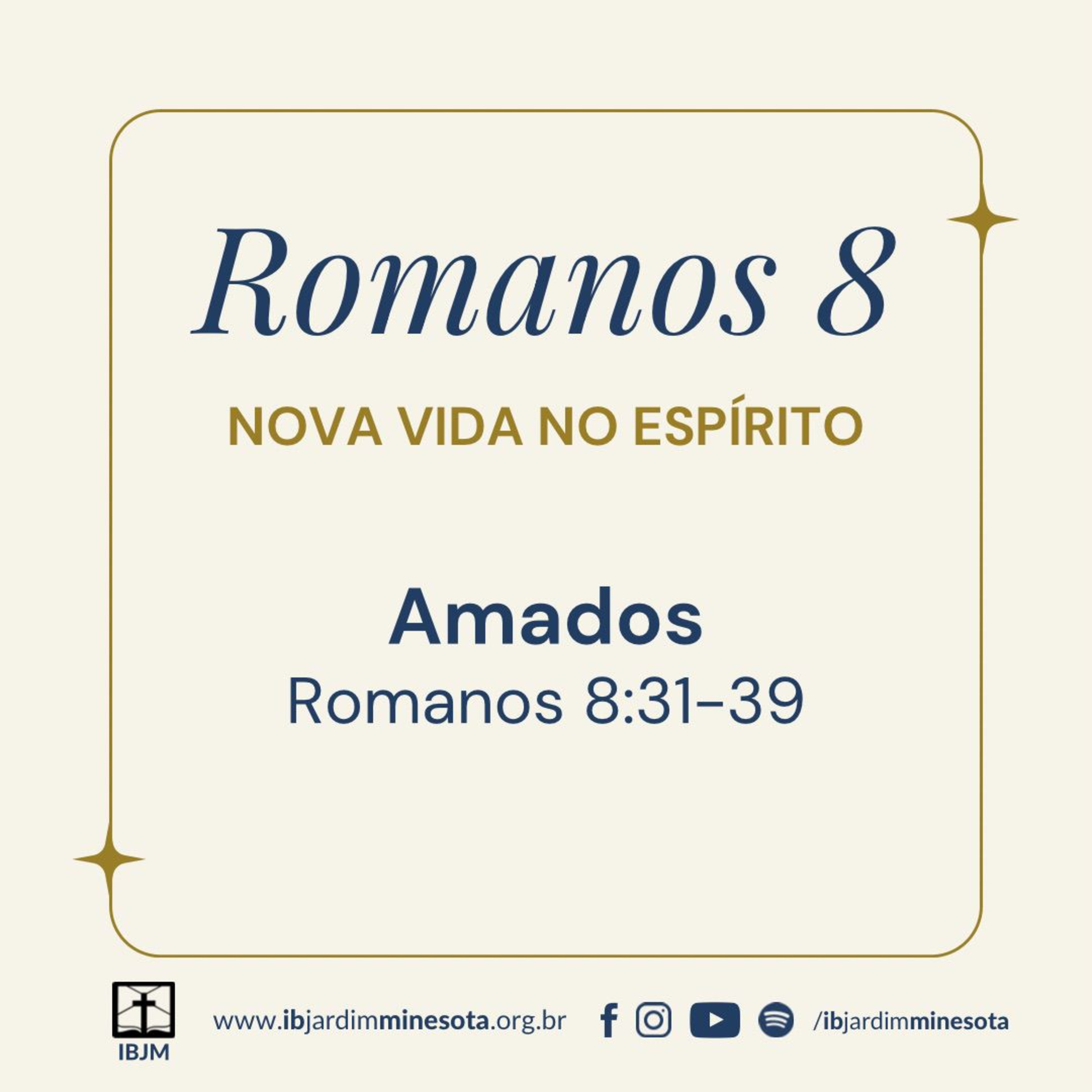 Nova Vida no Espírito: Amados (Romanos 8:31-39) | Brian Pate (03/11/2024) episode artwork