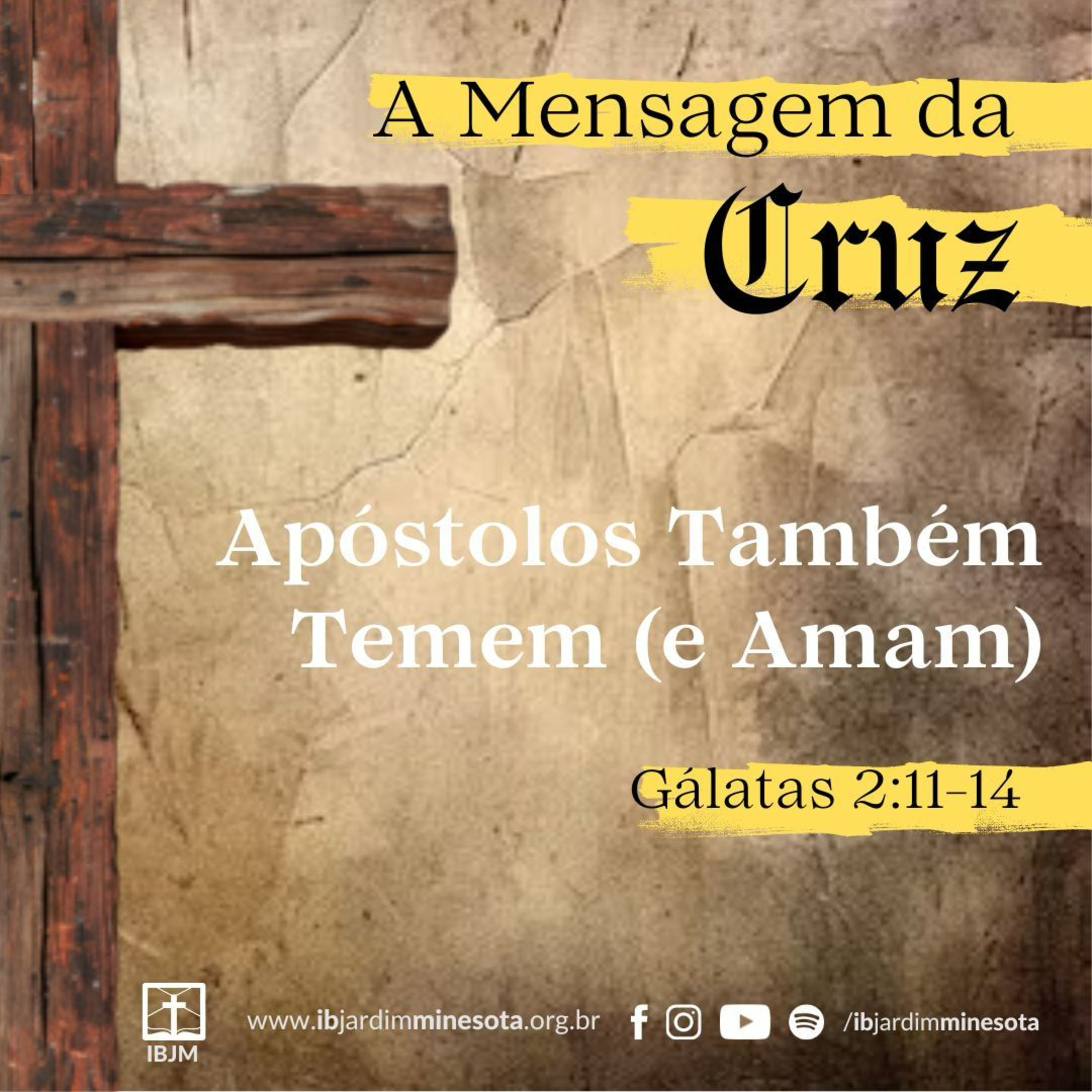 Apóstolos Também Temem (e Amam) (Gálatas 2:11-14) | Alex Daher (23/03/2025) episode artwork