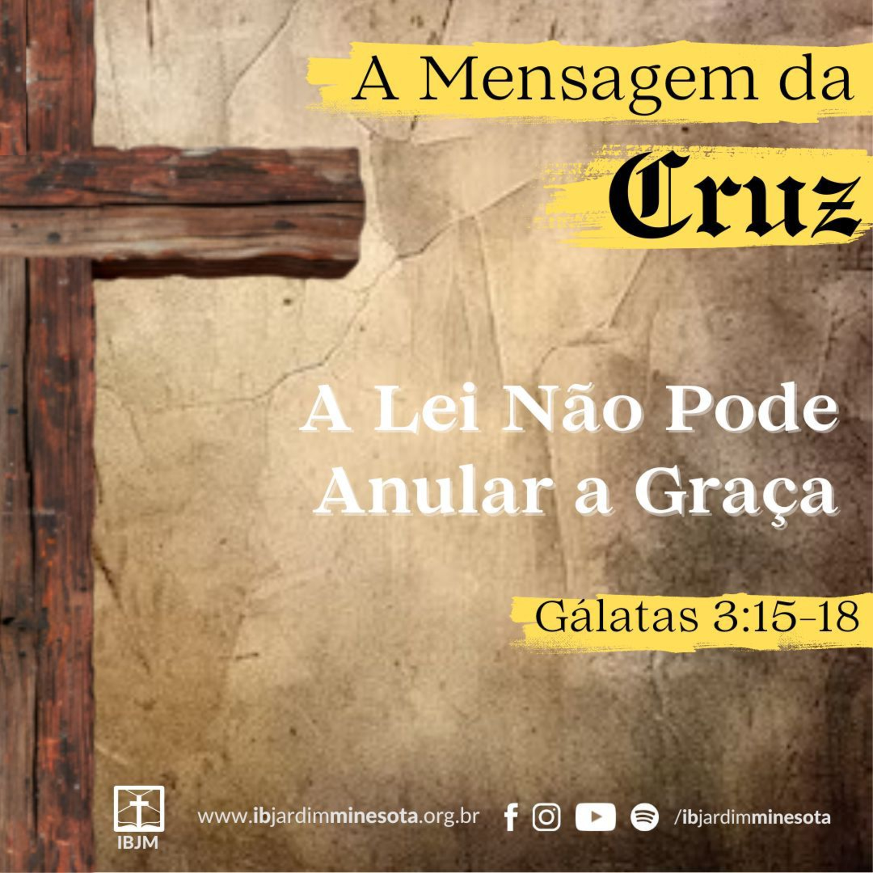 A Lei Não Pode Anular a Graça (Gálatas 3:15-18) | Alex Daher (11/05/2025) episode artwork