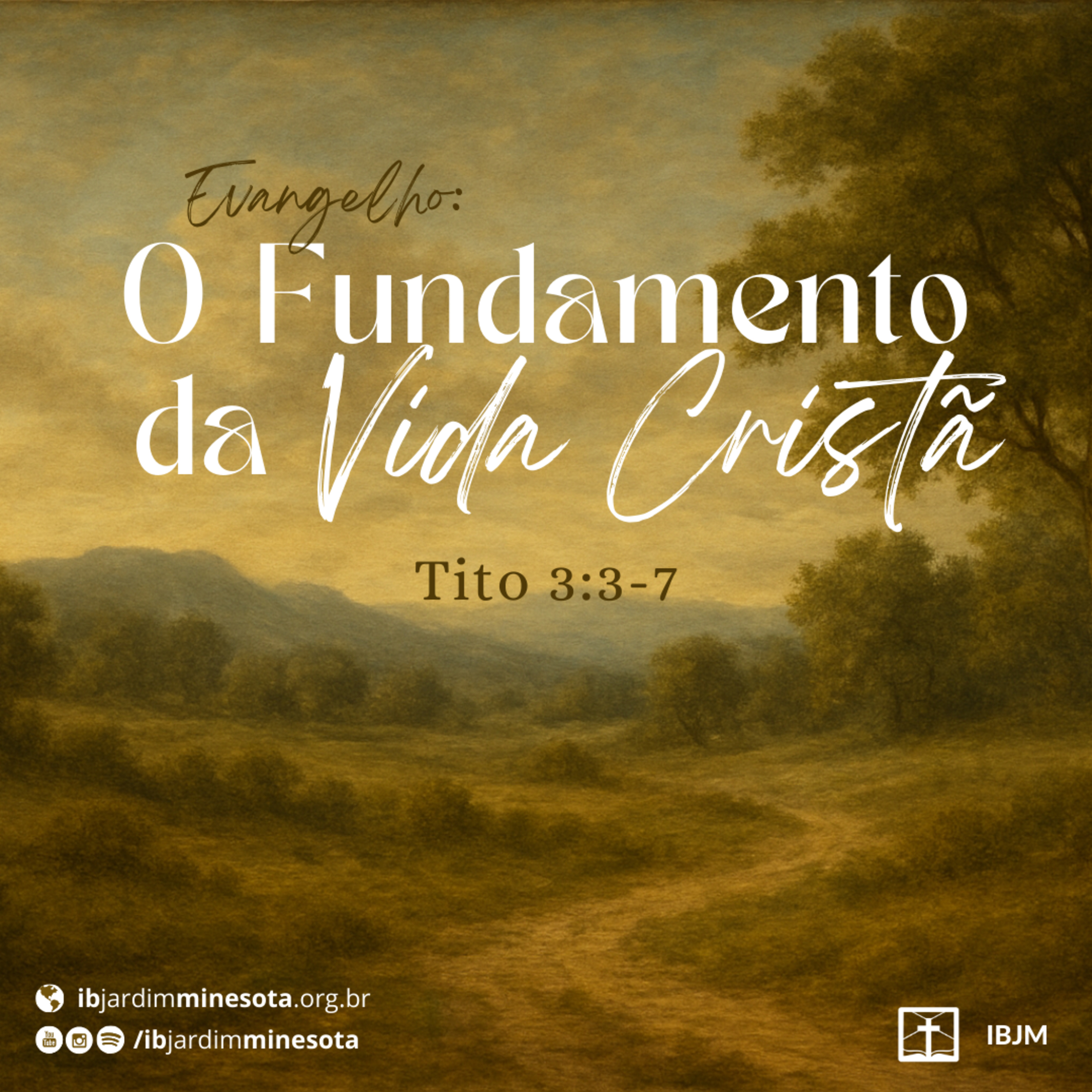 Evangelho: O Fundamento da Vida Cristã (Tito 3:3-7) | Caique Resende (31/08/2025) episode artwork