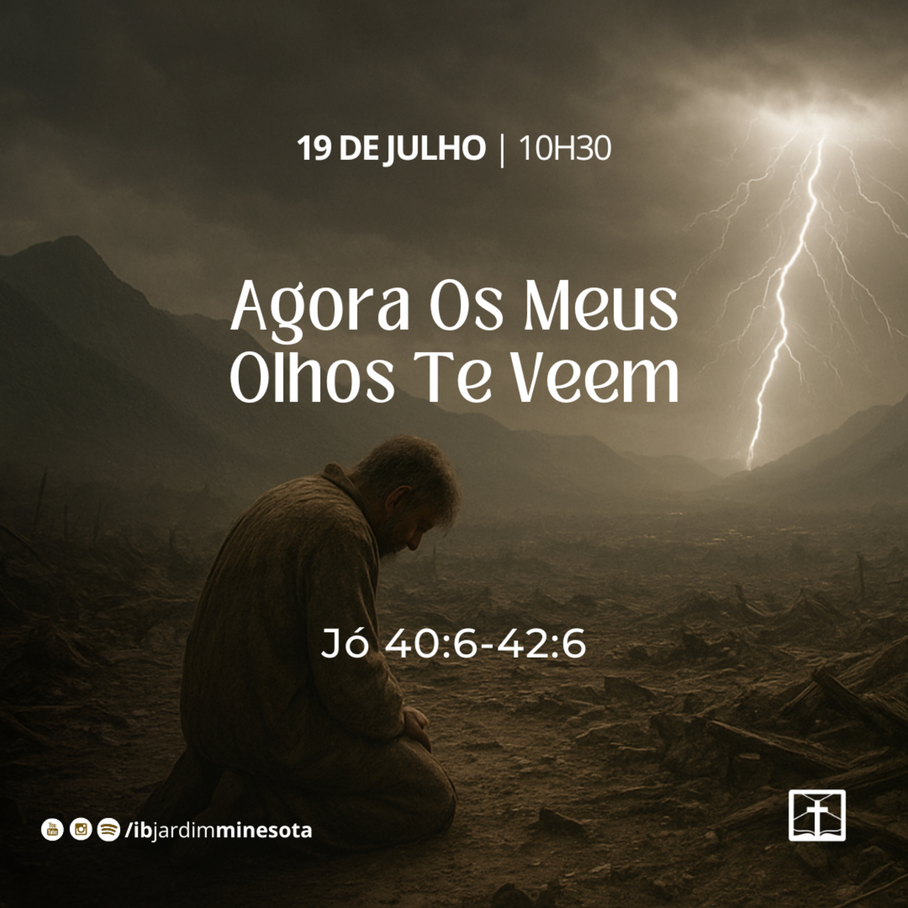 Agora os Meus Olhos te Veem (Jó 40:6 - 42:6) | Alex Daher (19/07/2026) episode artwork