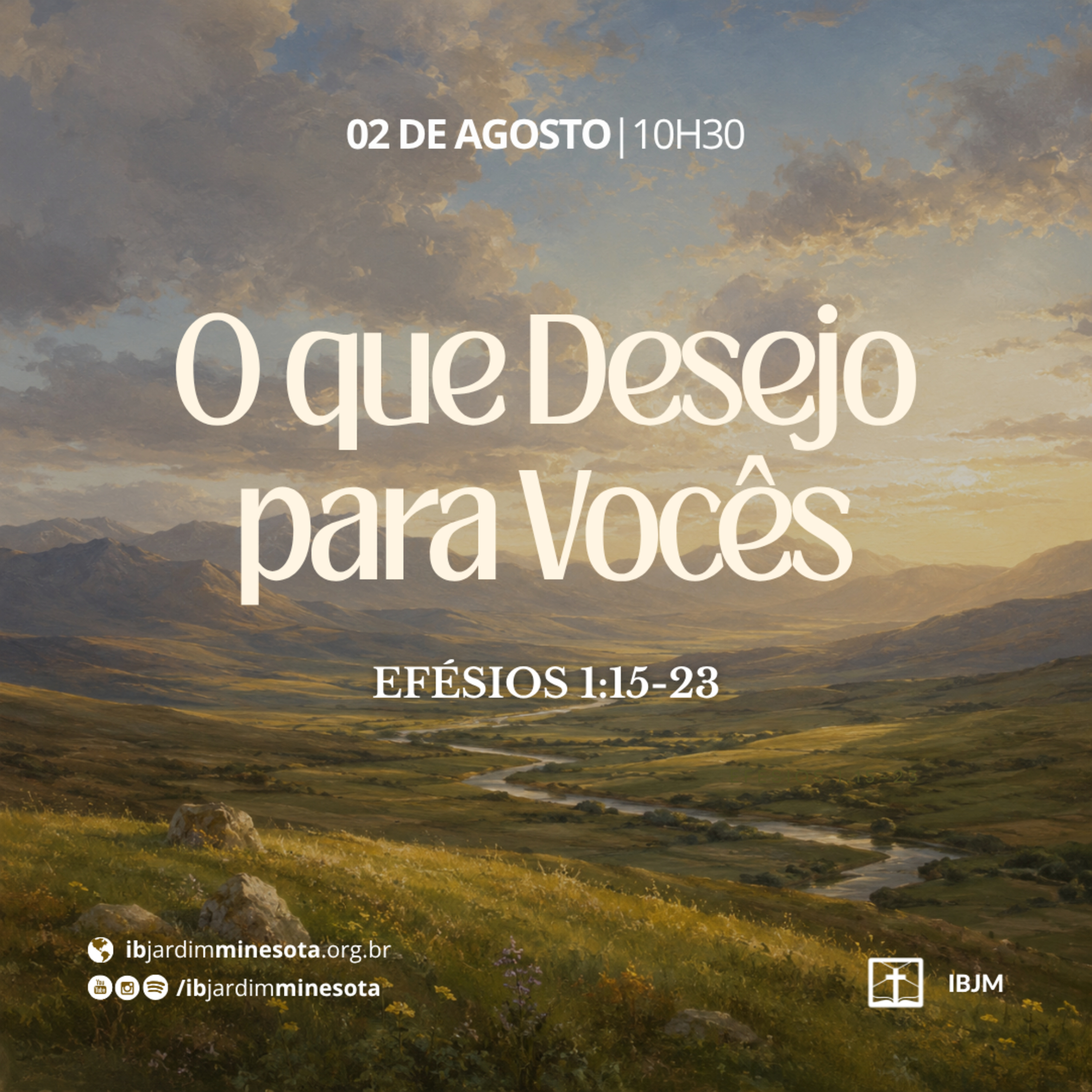 O que Desejo para Vocês (Efésios 1:15-23) | Rubner Durais (02/08/2026) episode artwork