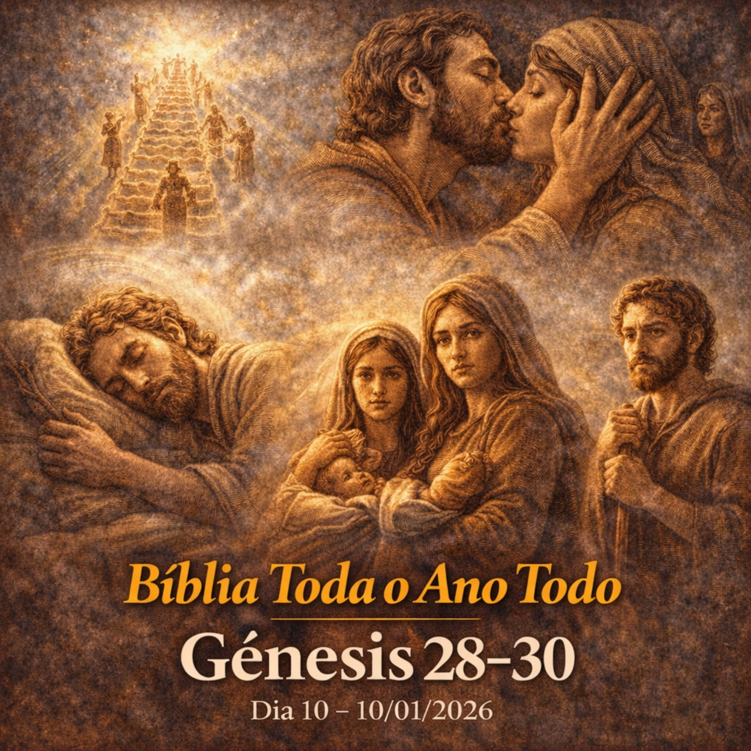 📖 Bíblia Toda o Ano Todo – Dia 10 (10/01/2026) | Gênesis 28–30 episode artwork
