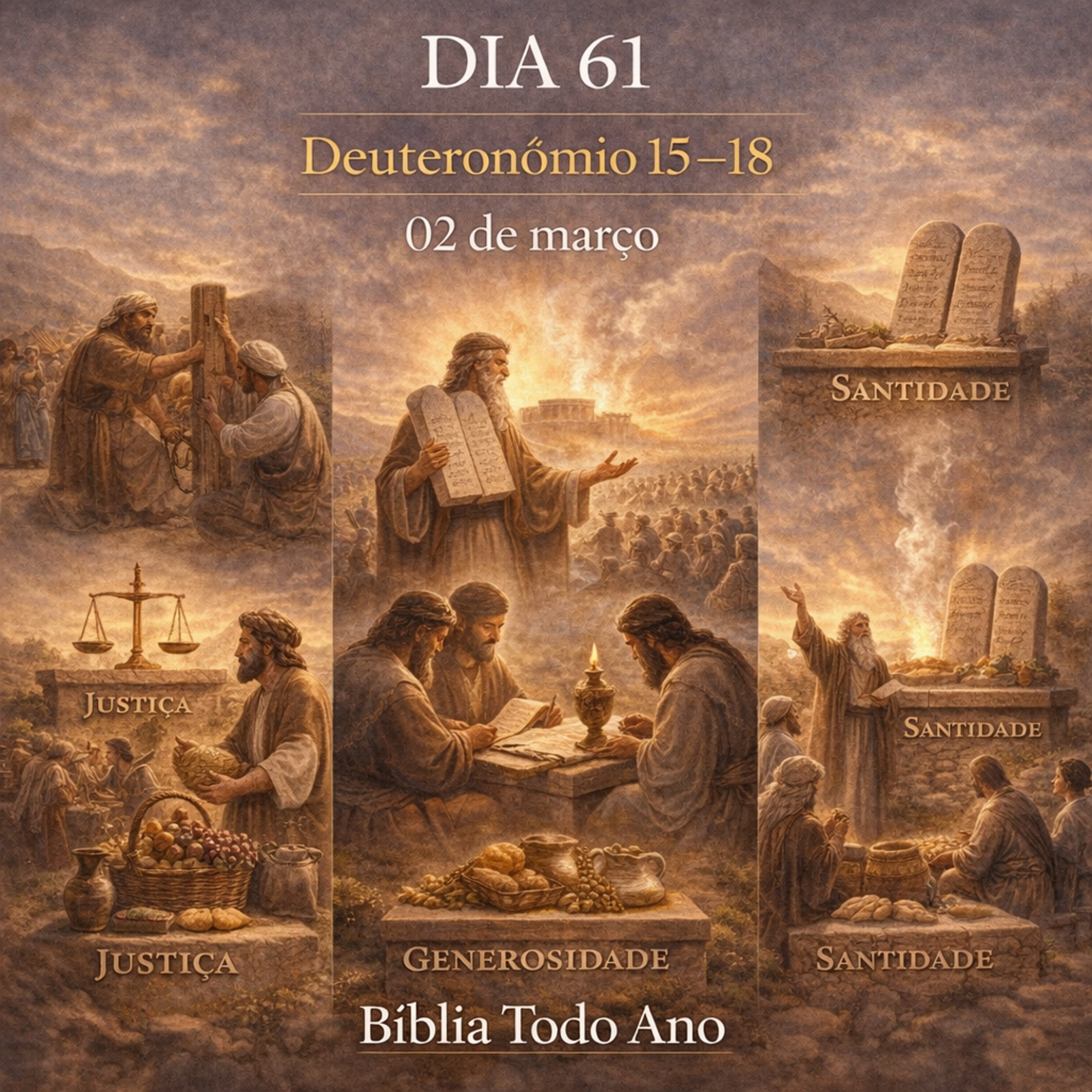 📖 Bíblia Toda o Ano Todo – Dia 61 (02/03/2026) | Deuteronômio 15–18 episode artwork