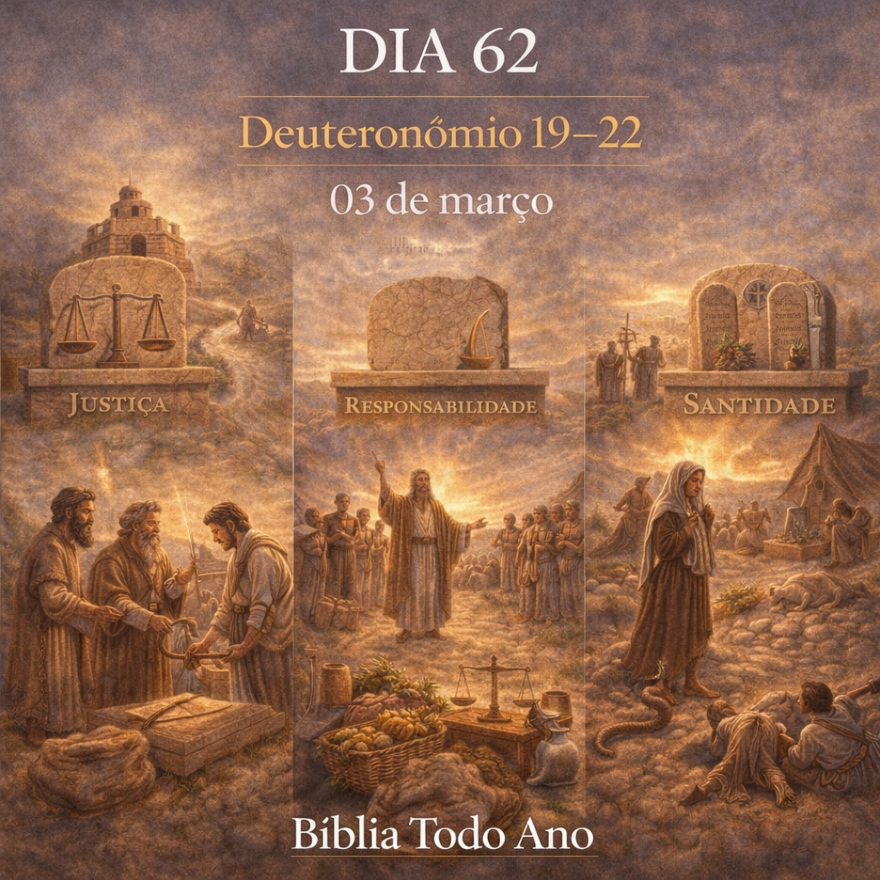 📖 Bíblia Toda o Ano Todo – Dia 62 (03/03/2026) | Deuteronômio 19–22 episode artwork