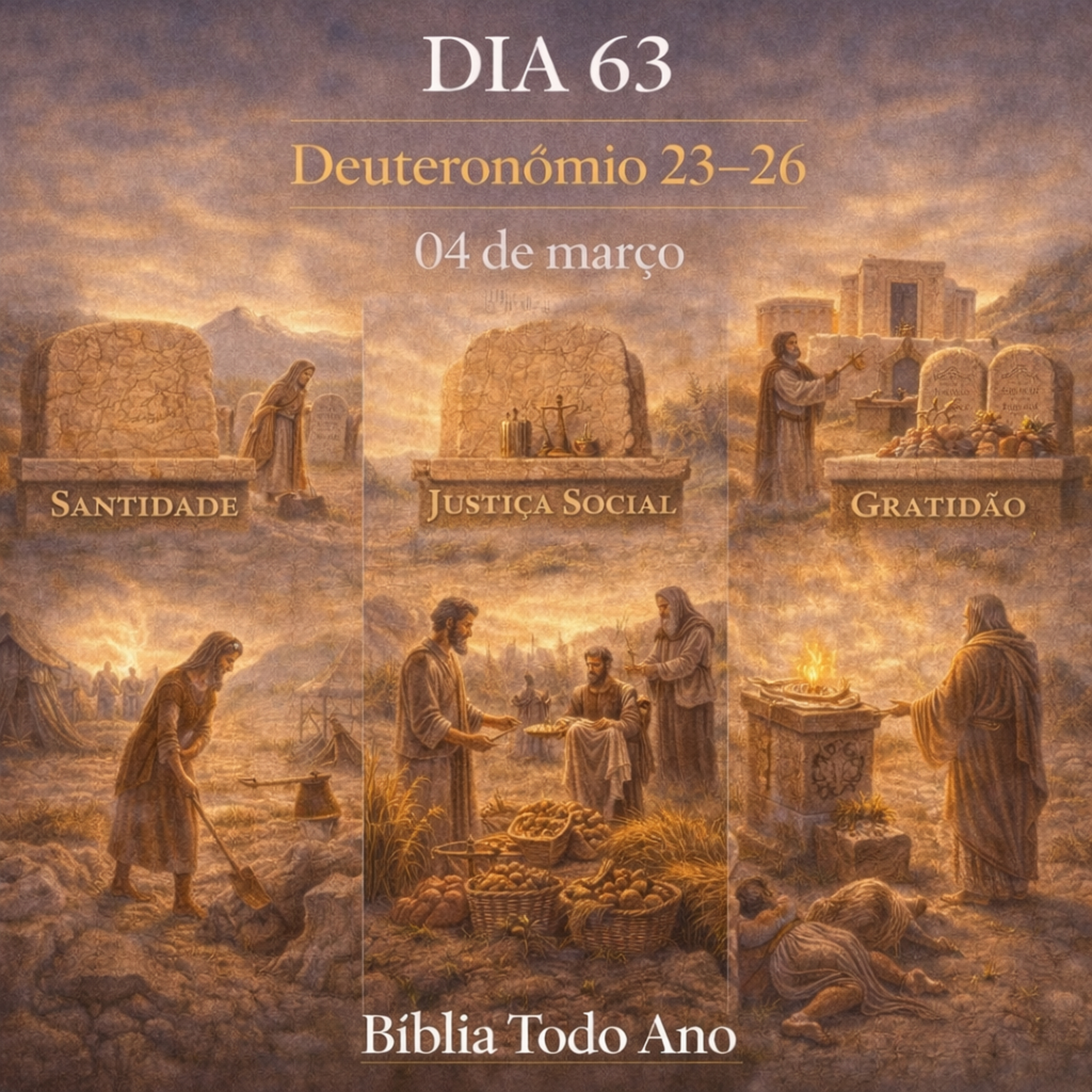 📖 Bíblia Toda o Ano Todo – Dia 63 (04/03/2026) | Deuteronômio 23–26 episode artwork