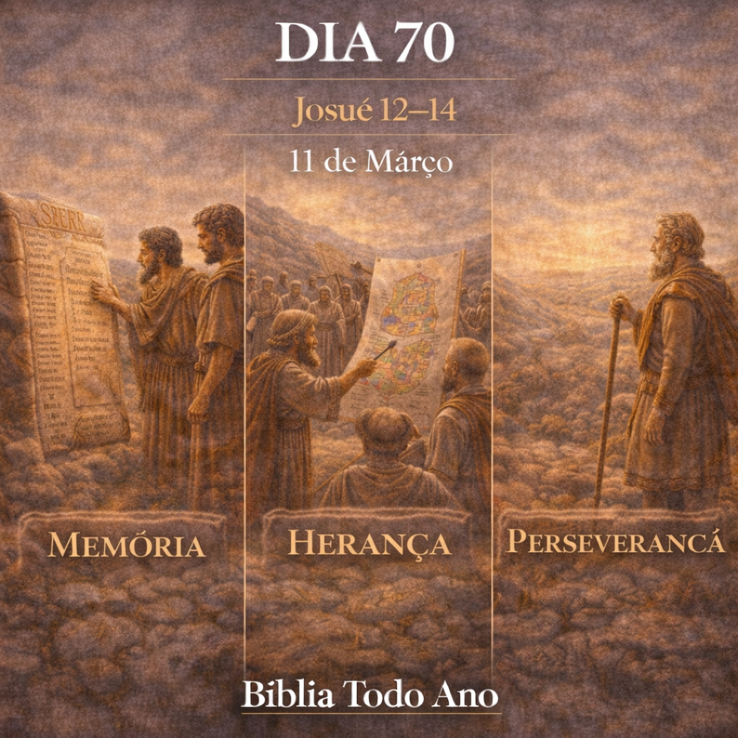 📖 Bíblia Toda o Ano Todo – Dia 70 (11/03/2026) | Josué 12–14 episode artwork