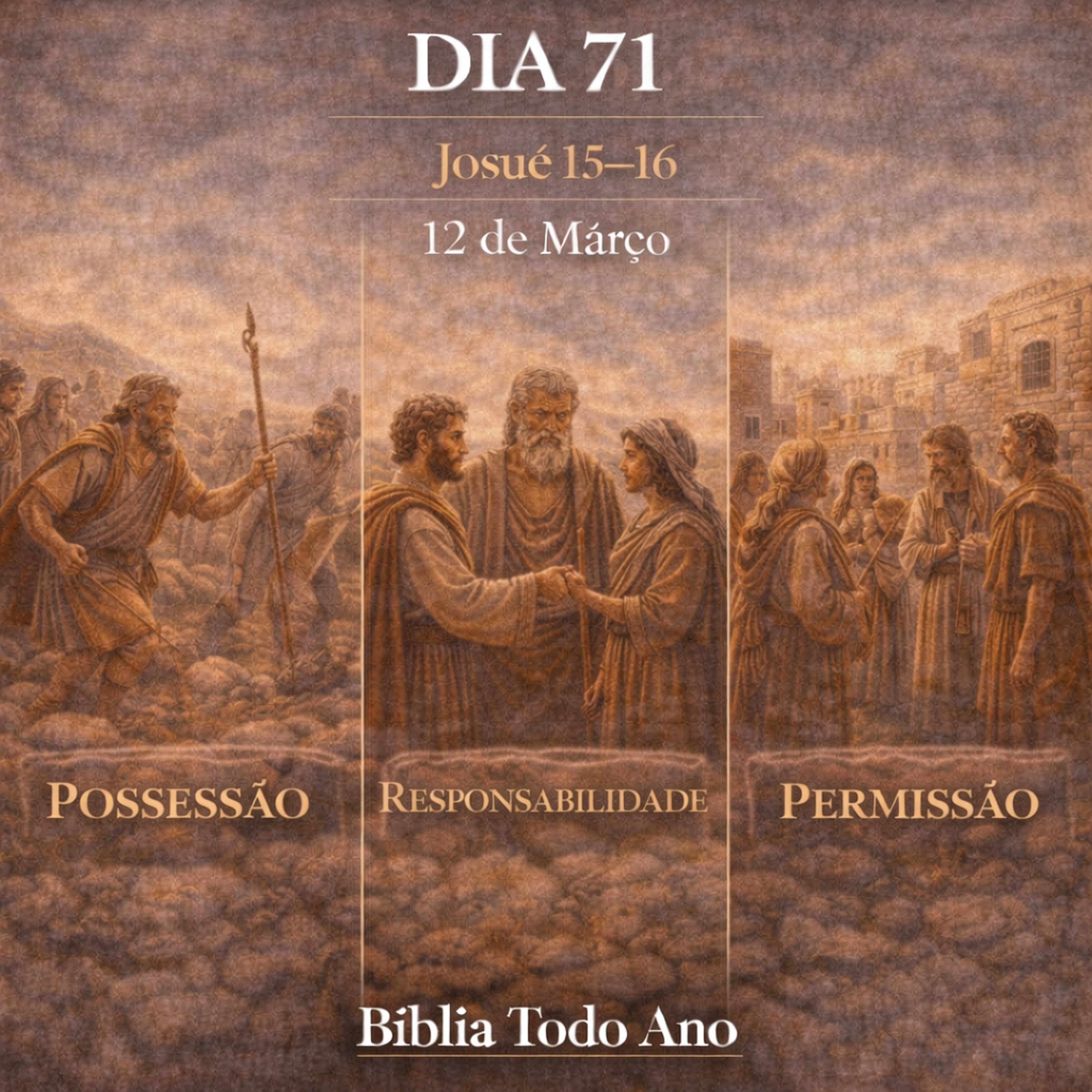 📖 Bíblia Toda o Ano Todo – Dia 71 (12/03/2026) | Josué 15–16 episode artwork