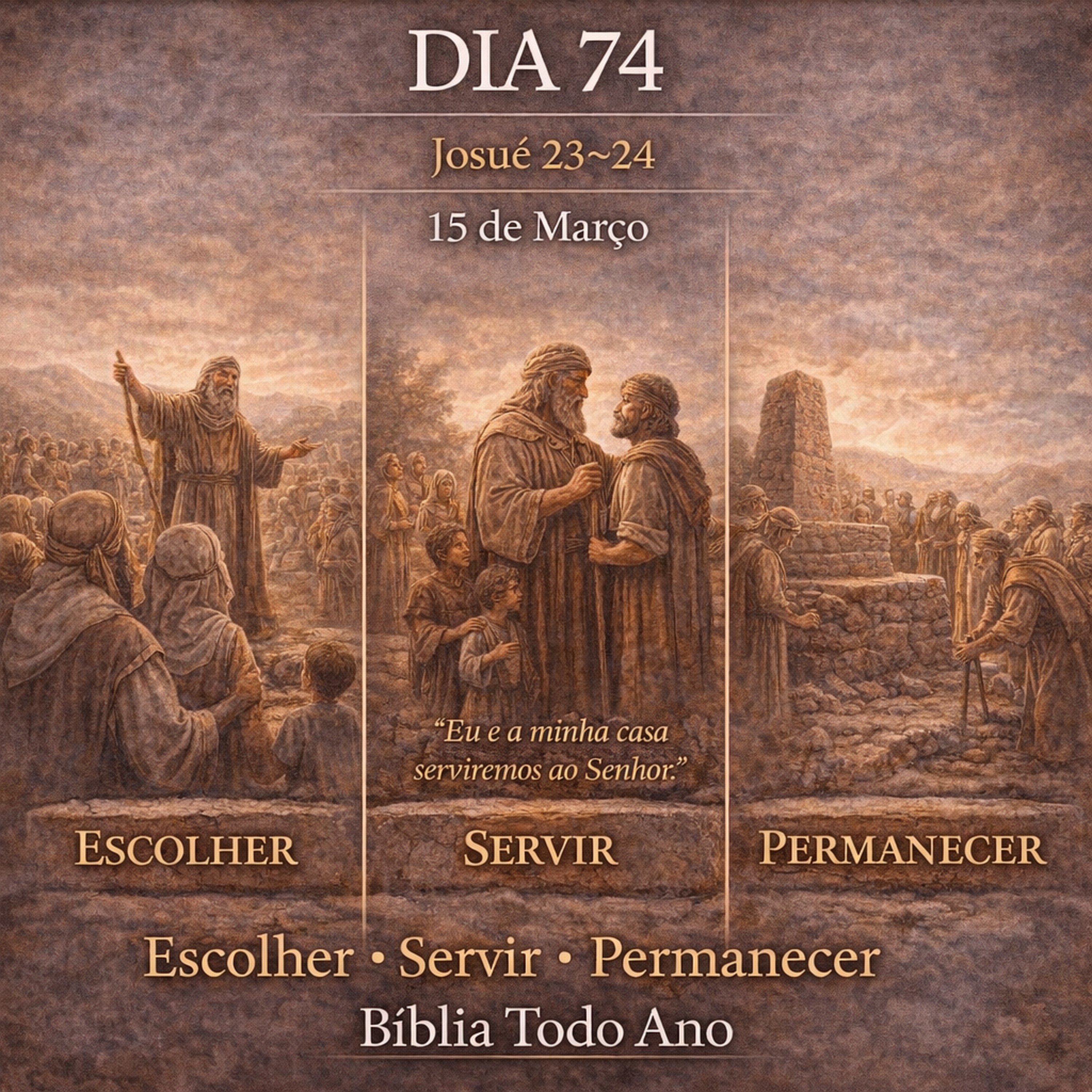 📖 Bíblia Toda o Ano Todo – Dia 74 (15/03/2026) | Josué 23–24 episode artwork