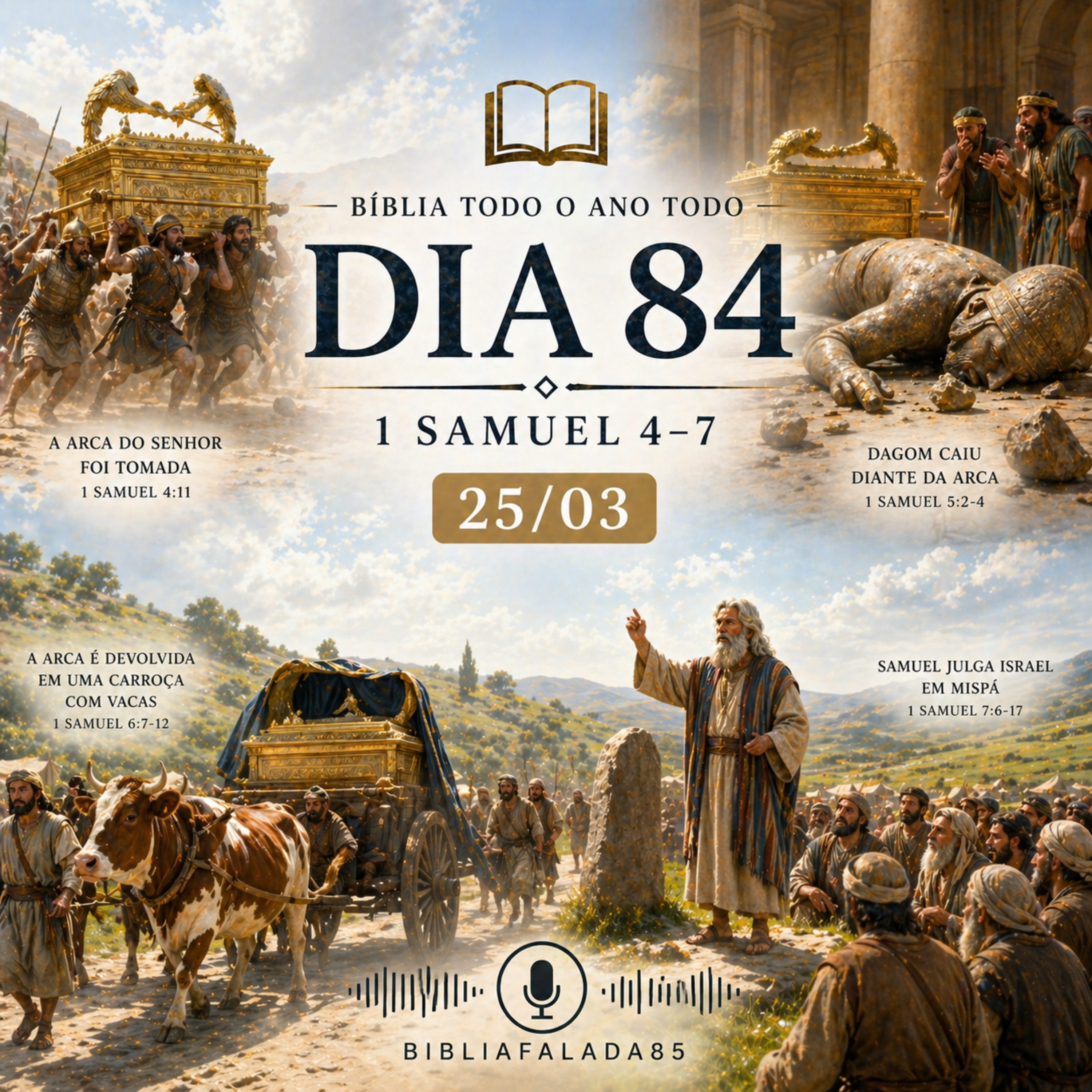 📖 Bíblia Toda o Ano Todo – Dia 84 | 1 Samuel 4–7 episode artwork