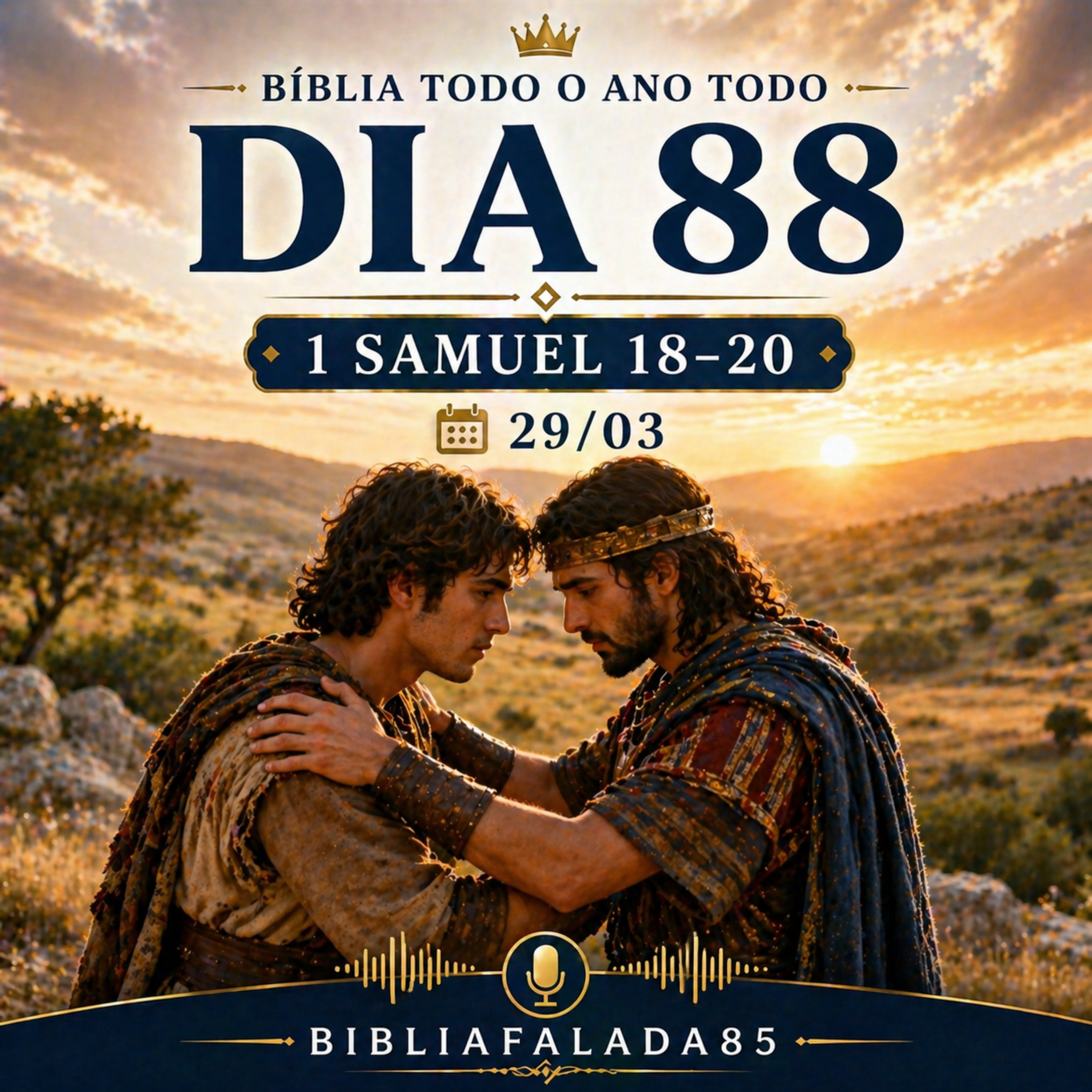 📖 Bíblia Toda o Ano Todo – Dia 88 (29/03) | 1 Samuel 18–20 episode artwork