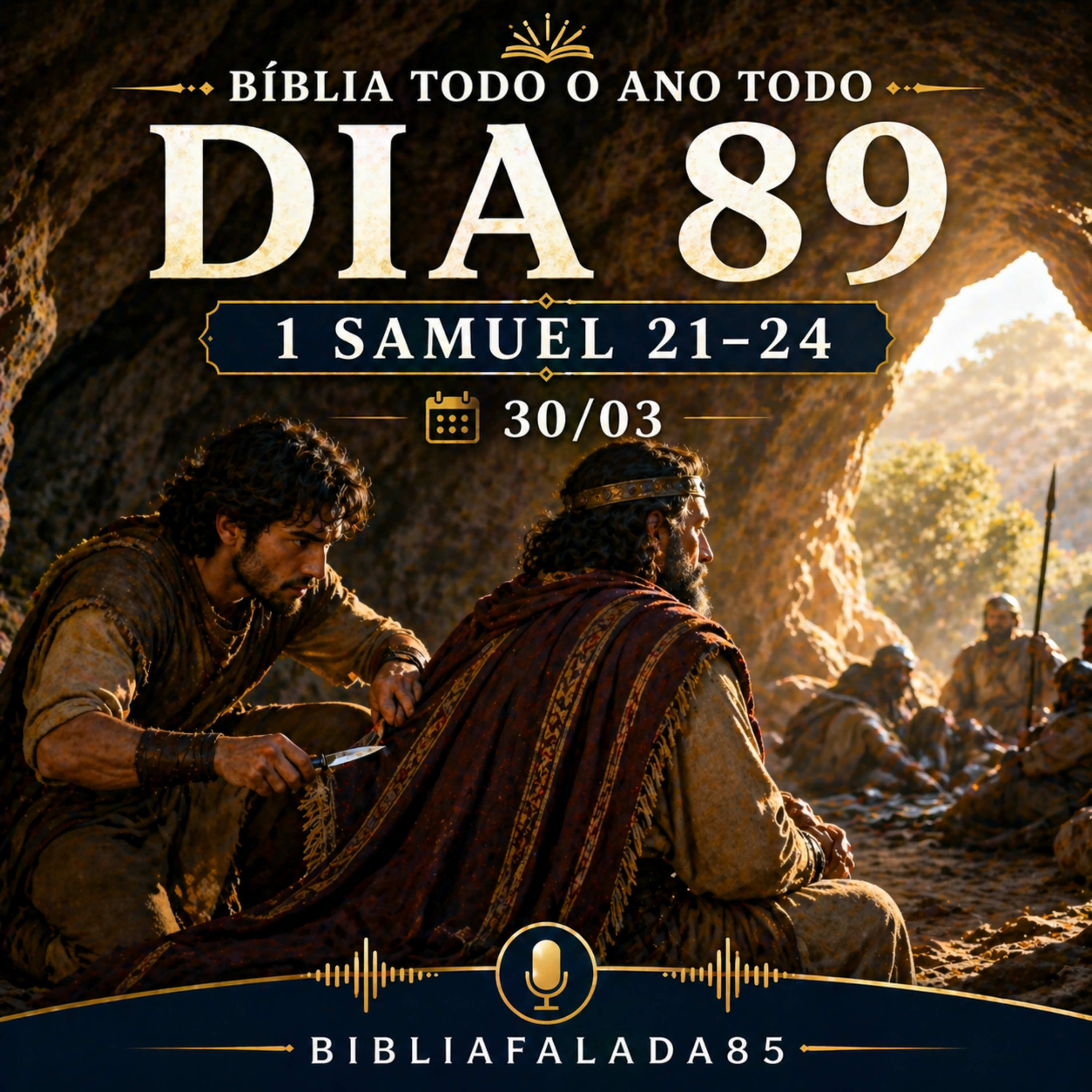 📖 Bíblia Toda o Ano Todo – Dia 89 (30/03) | 1 Samuel 21–24 episode artwork