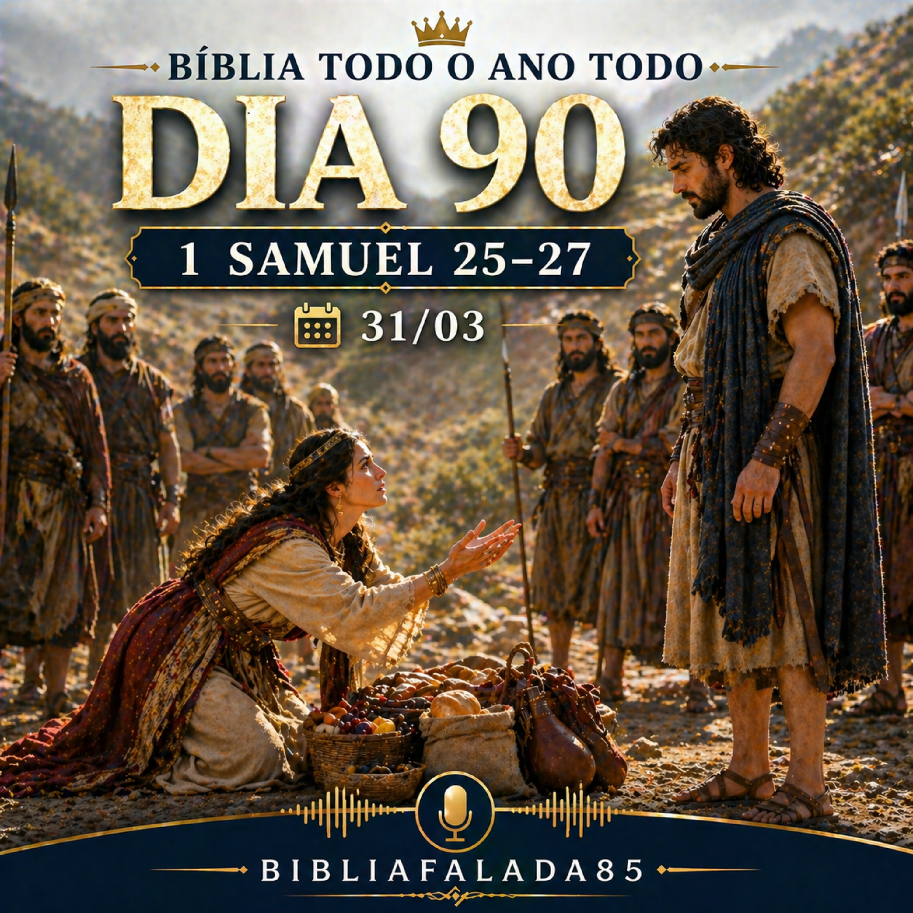 📖 Bíblia Toda o Ano Todo – Dia 90 (31/03) | 1 Samuel 25–27 episode artwork