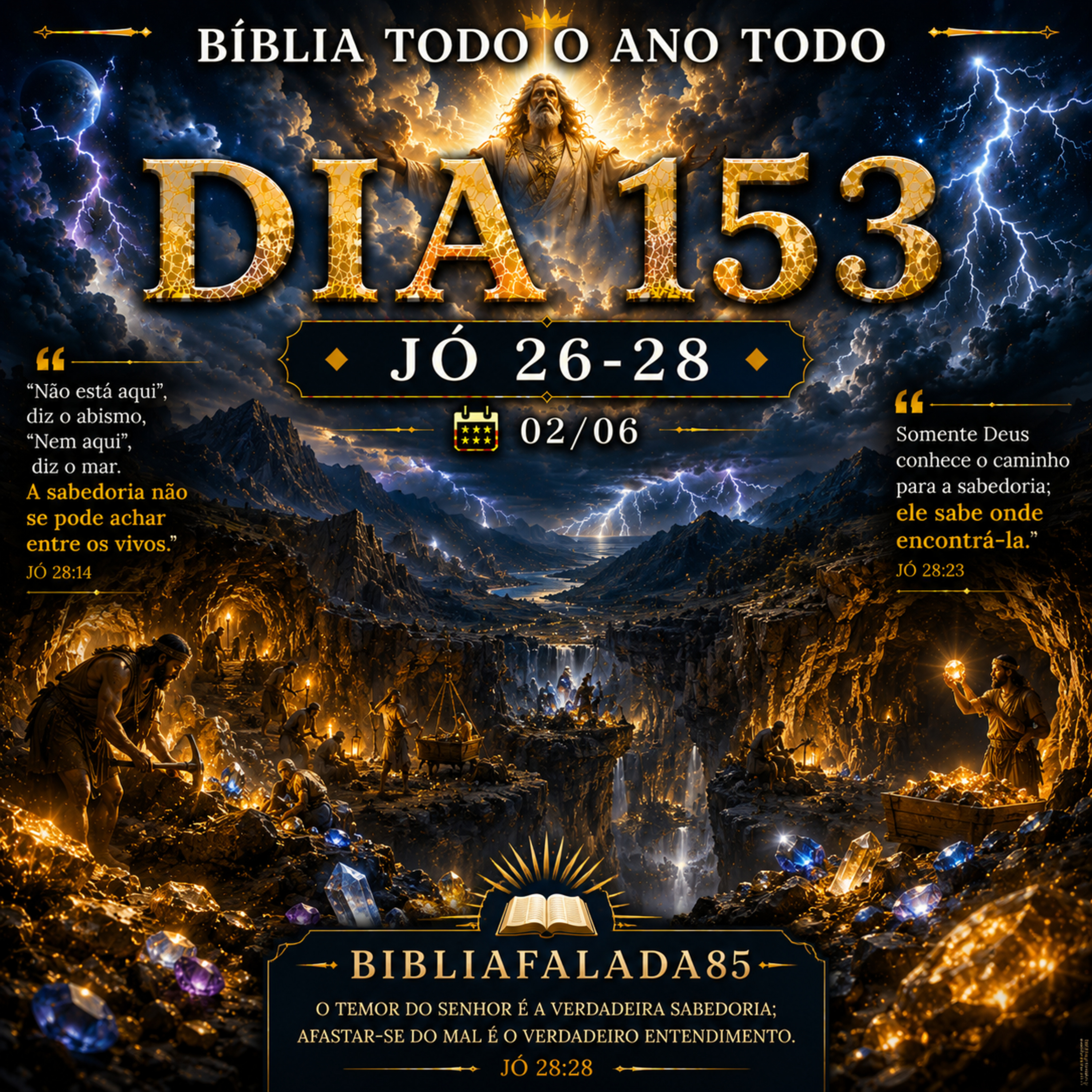 📖 Bíblia Toda o Ano Todo – Dia 153 (02/06) | Jó 26–28 episode artwork
