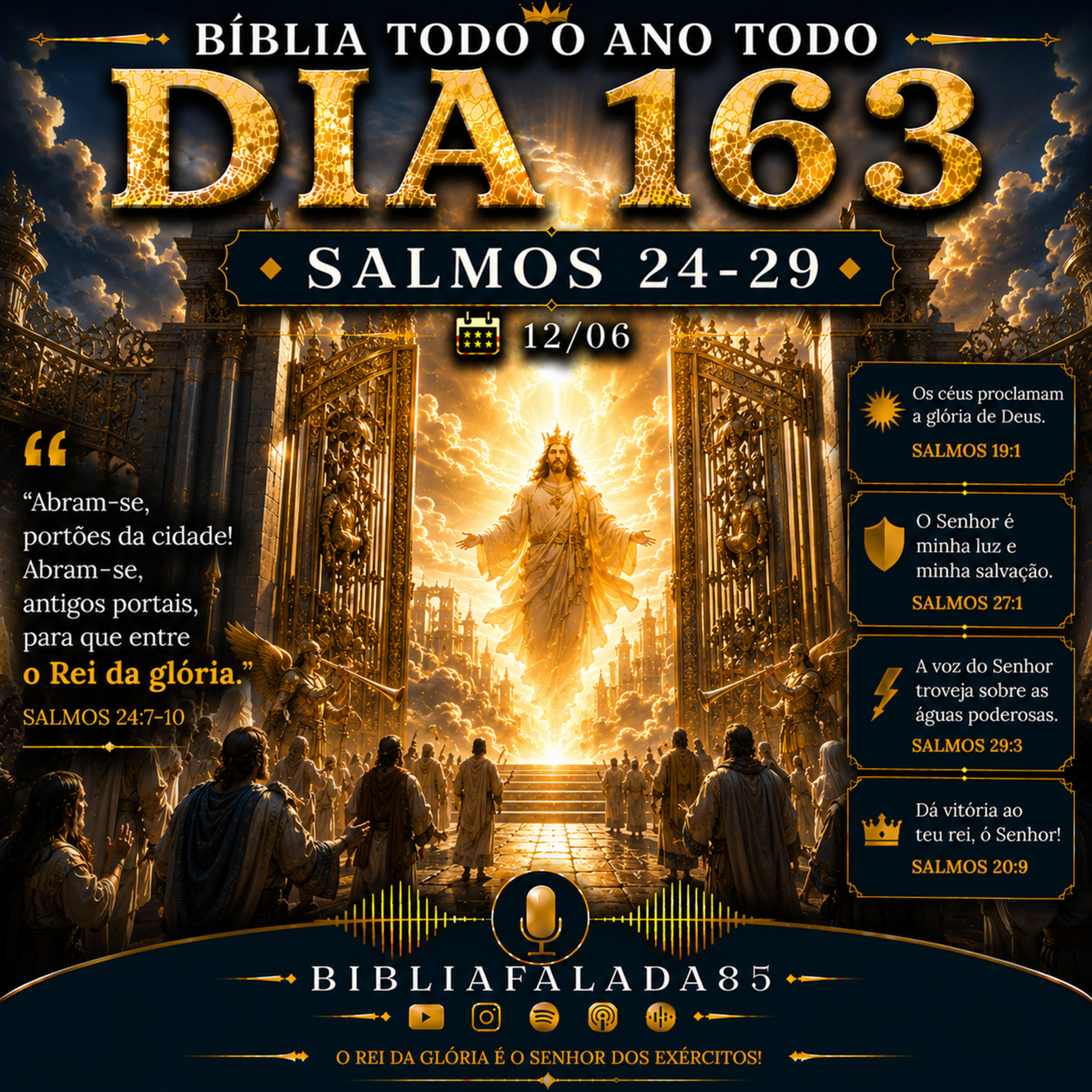 📖 Bíblia Toda o Ano Todo – Dia 163 (12/06) | Salmos 24–29 episode artwork