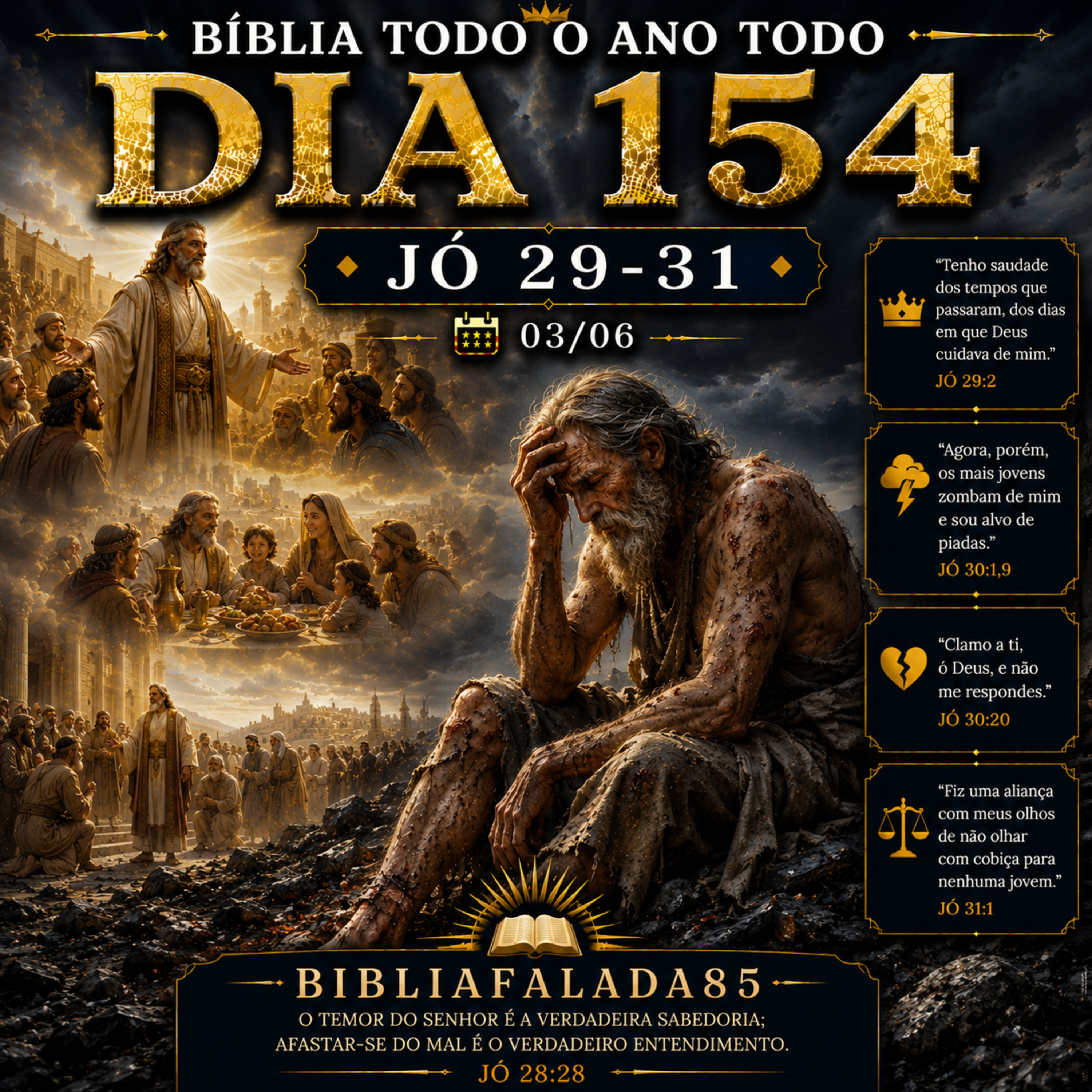 📖 Bíblia Toda o Ano Todo – Dia 154 (03/06) | Jó 29–31 episode artwork