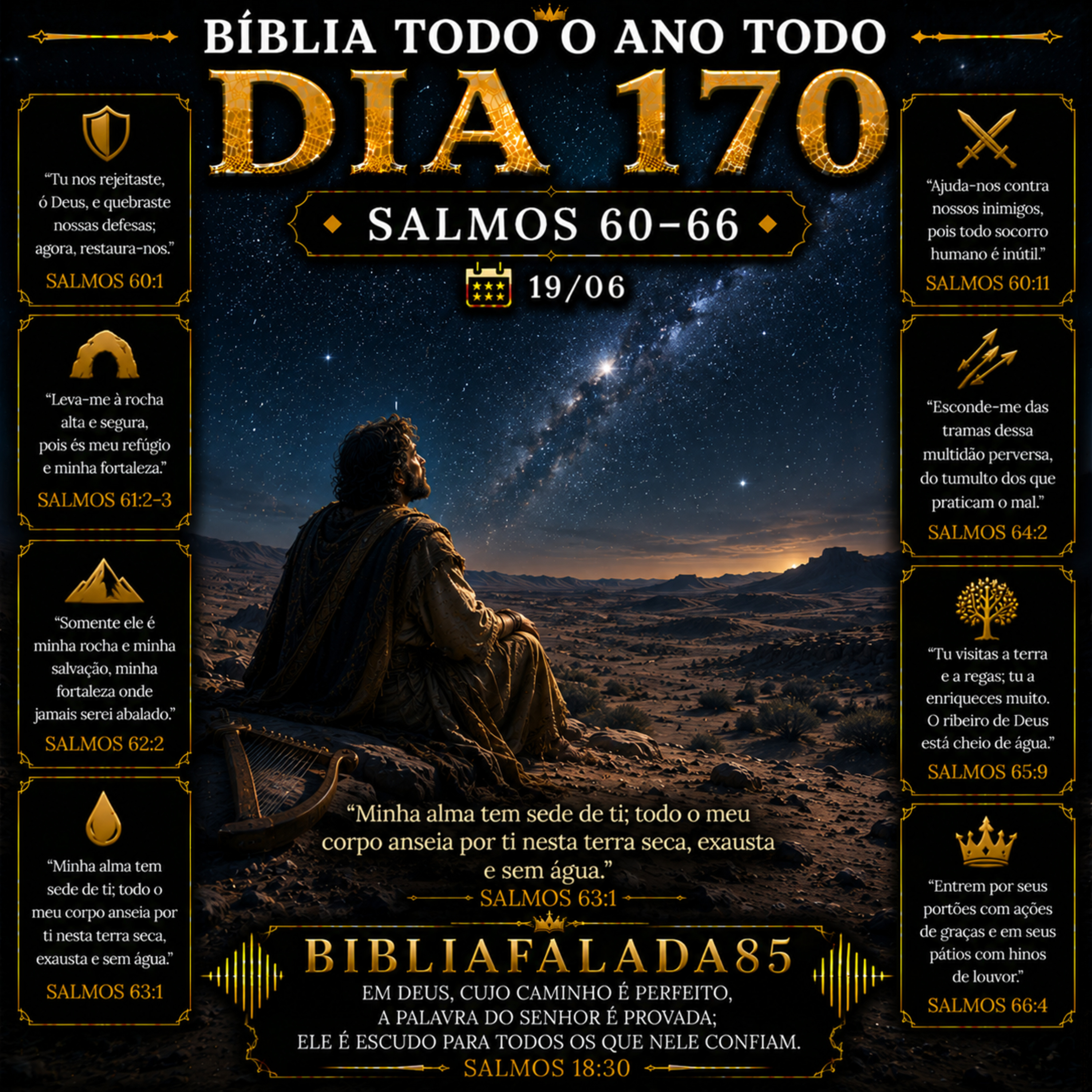 📖 Bíblia Toda o Ano Todo – Dia 170 (19/06) | Salmos 60–66 episode artwork