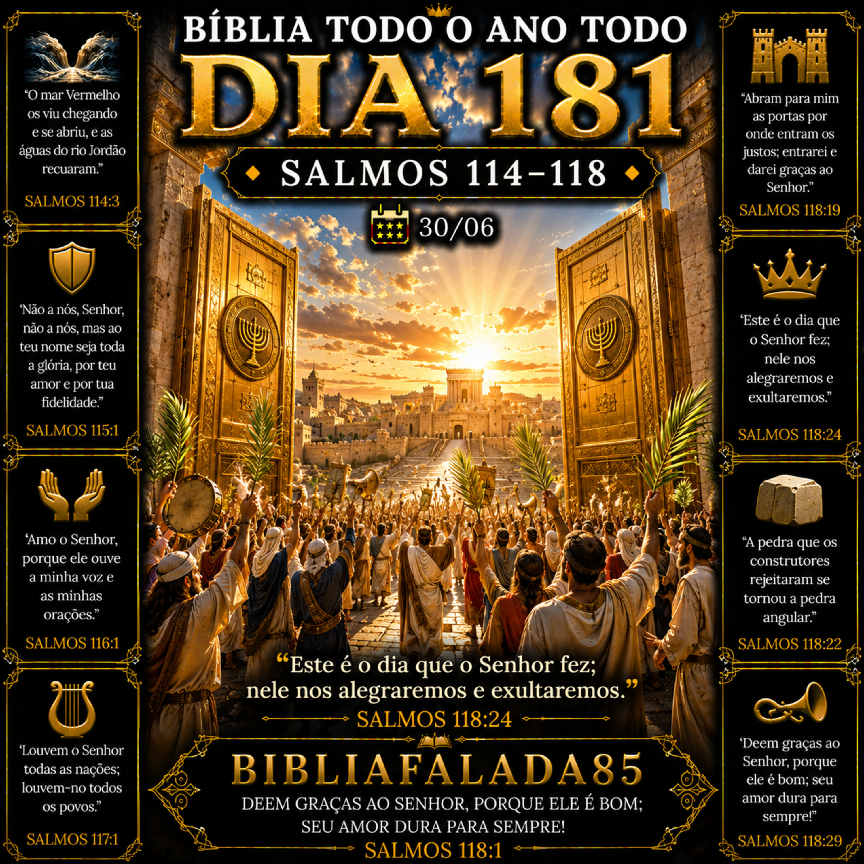 📖 Bíblia Toda o Ano Todo – Dia 181 (30/06) | Salmos 114–118 episode artwork
