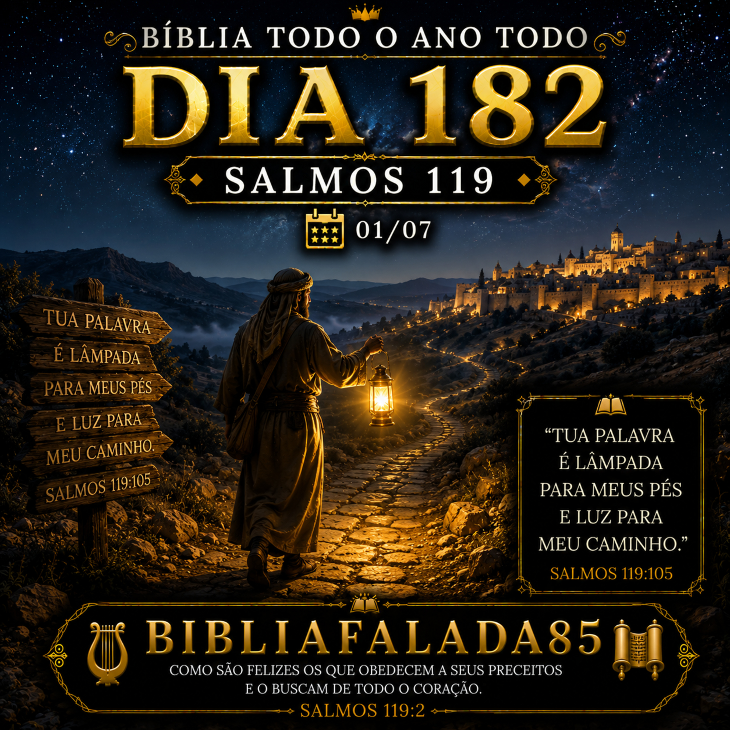 📖 Bíblia Toda o Ano Todo – Dia 182 (01/07) | Salmos 119 episode artwork