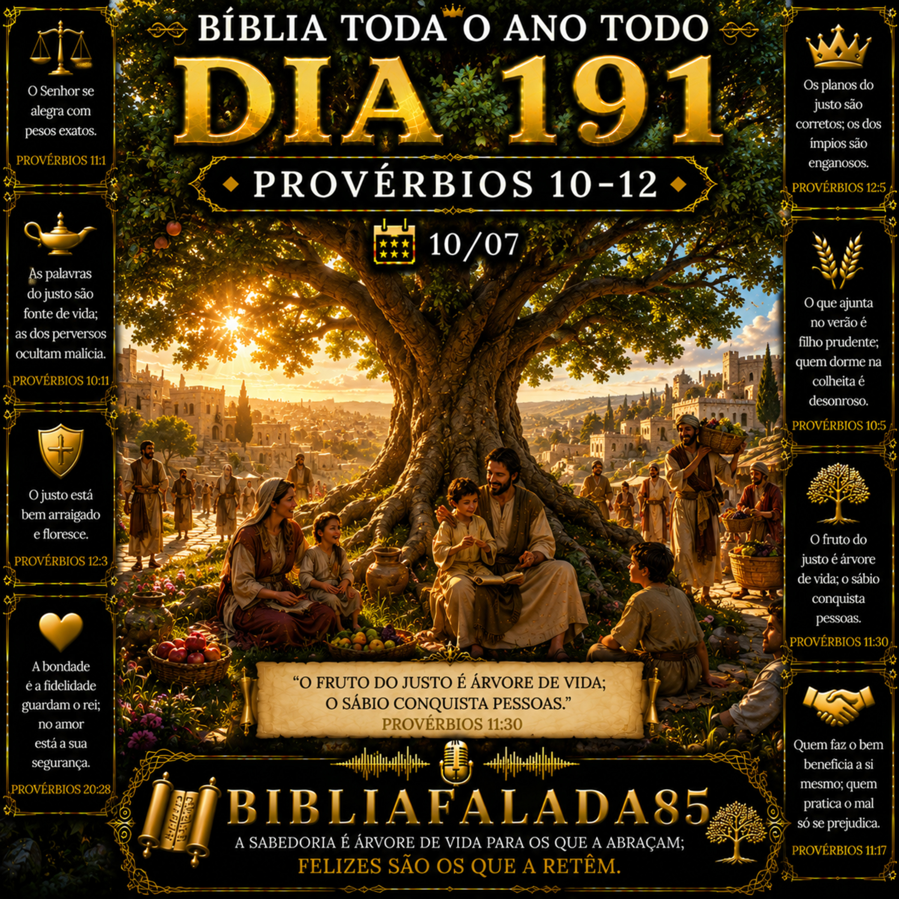 Dia 191 (10/07) | Provérbios 10–12 | Bíblia Toda o Ano Todo 📖 episode artwork