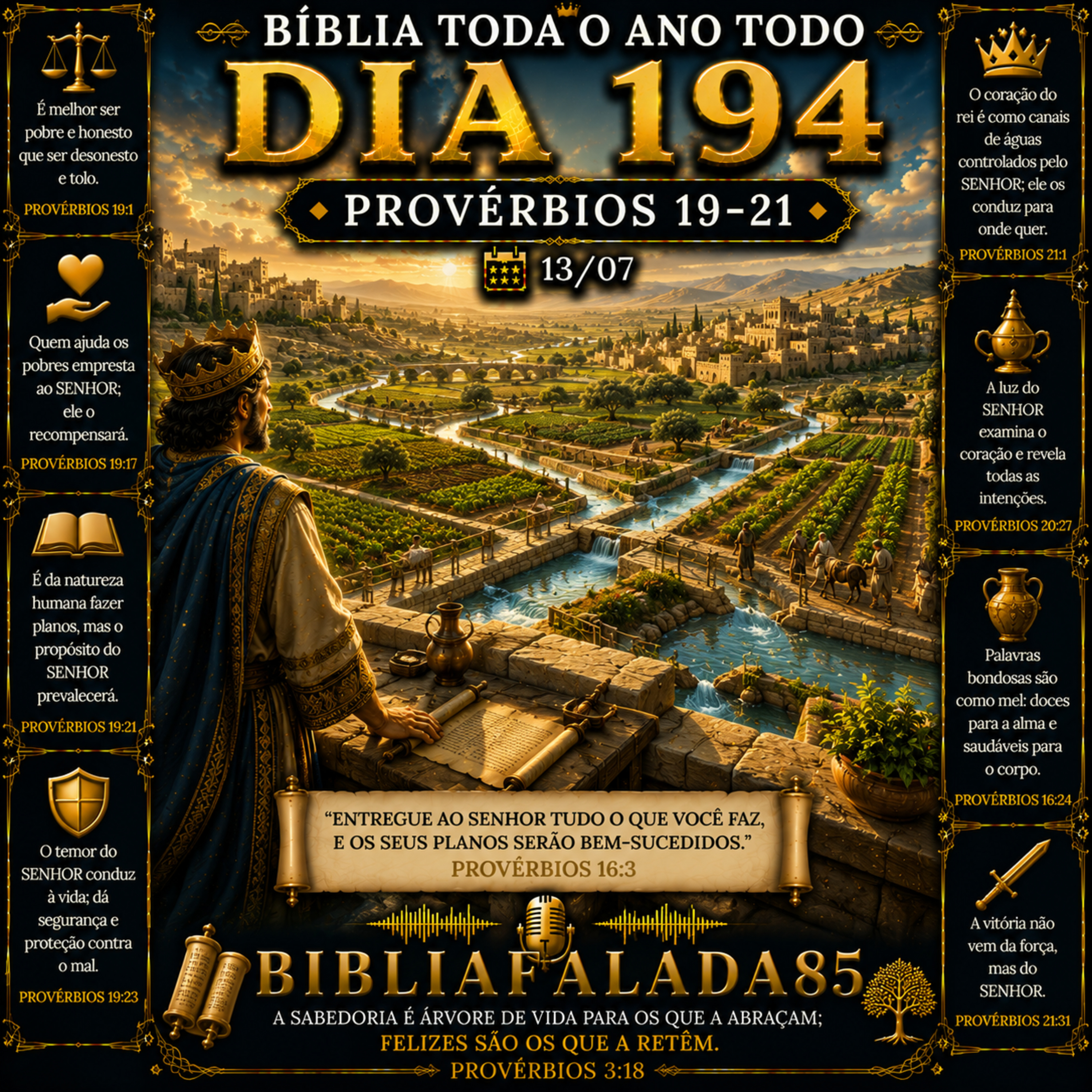 Dia 194 (13/07) | Provérbios 19–21 | Bíblia Toda o Ano Todo 📖 episode artwork