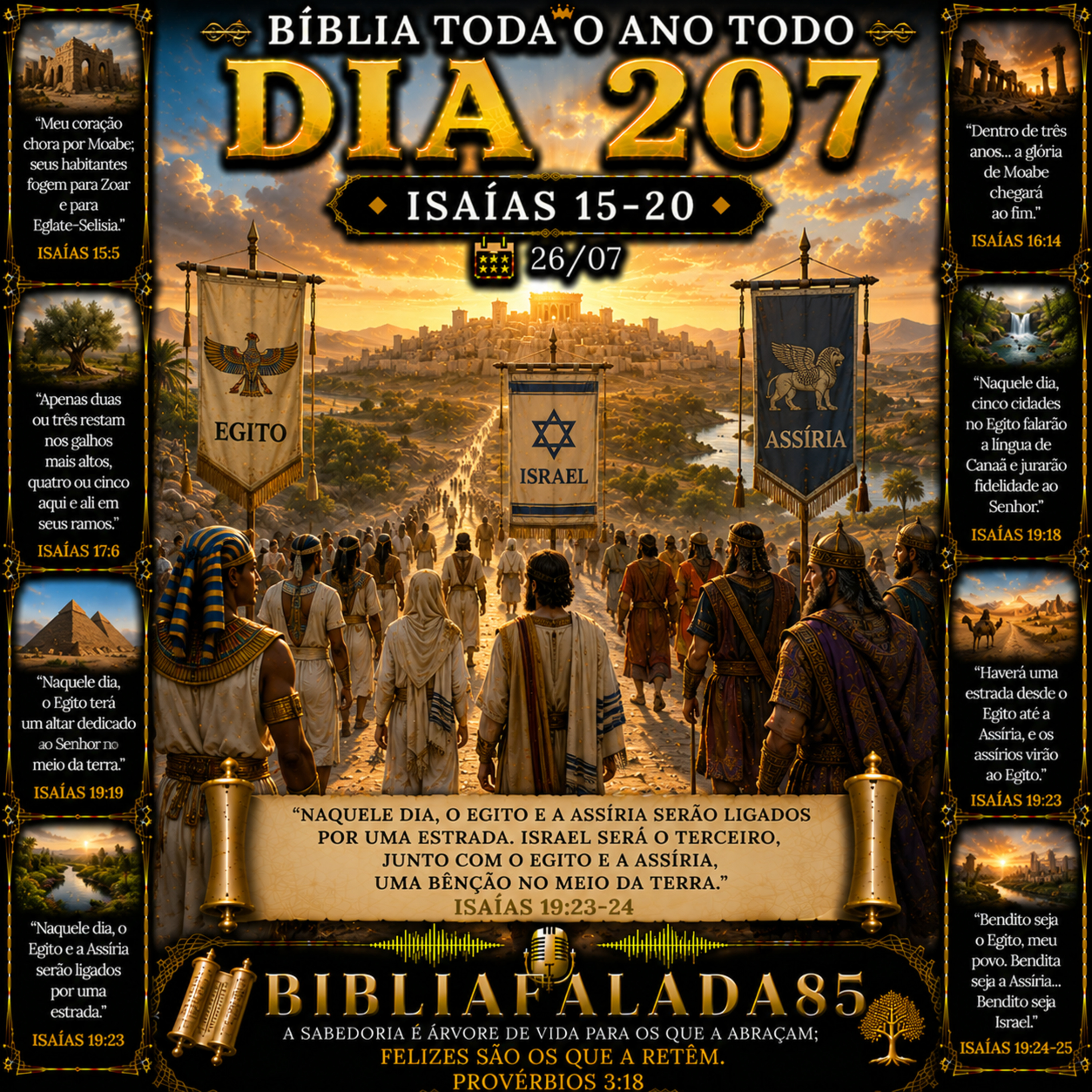 Dia 207 (26/07) | Isaías 15–20 | Bíblia Toda o Ano Todo episode artwork