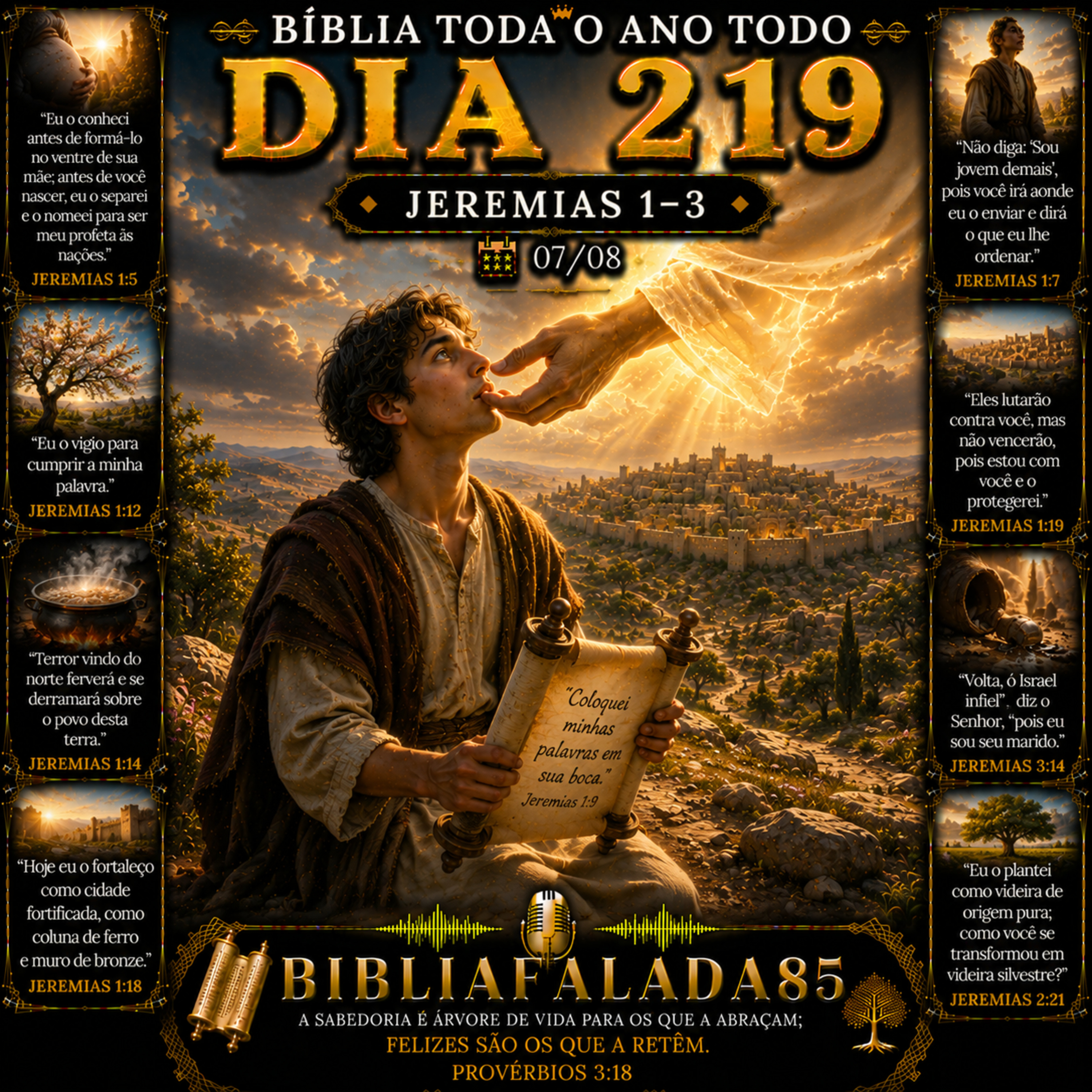 Dia 219 (07/08) | Jeremias 1–3 | Bíblia Toda o Ano Todo 📖 episode artwork