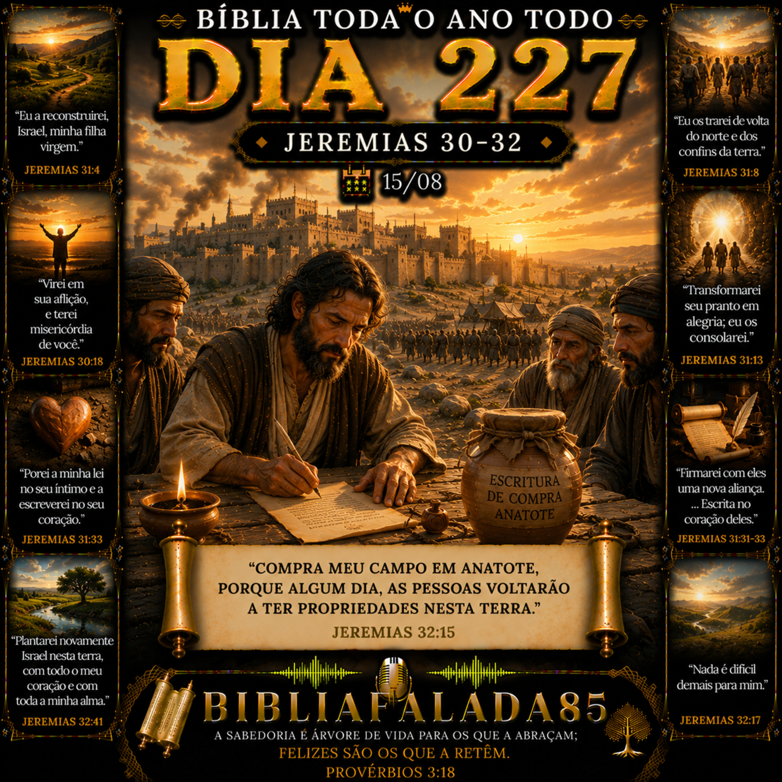 Dia 227 (15/08) | Jeremias 30–32 | Bíblia Toda o Ano Todo 📖 episode artwork