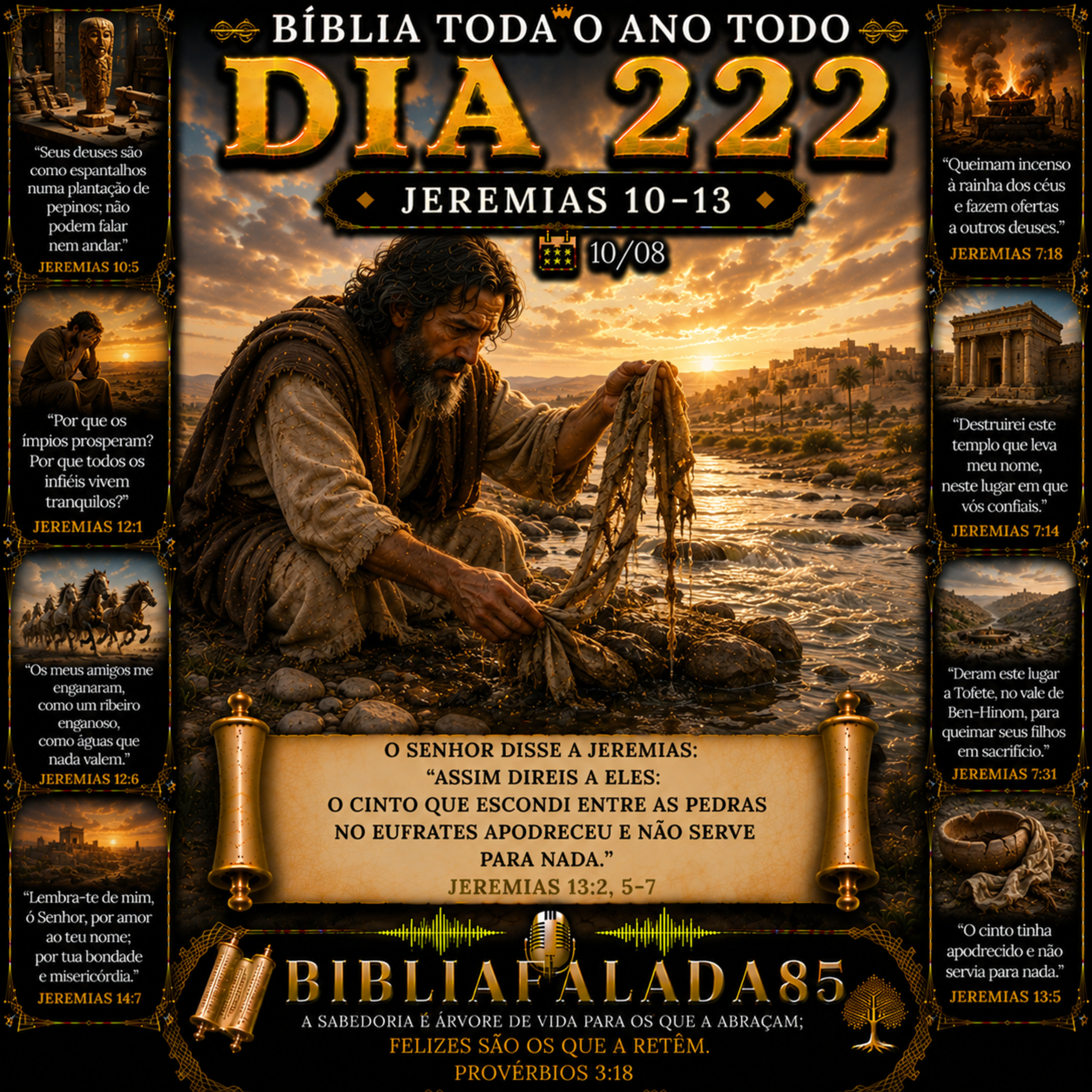 Dia 222 (10/08) | Jeremias 10–13 | Bíblia Toda o Ano Todo 📖 episode artwork