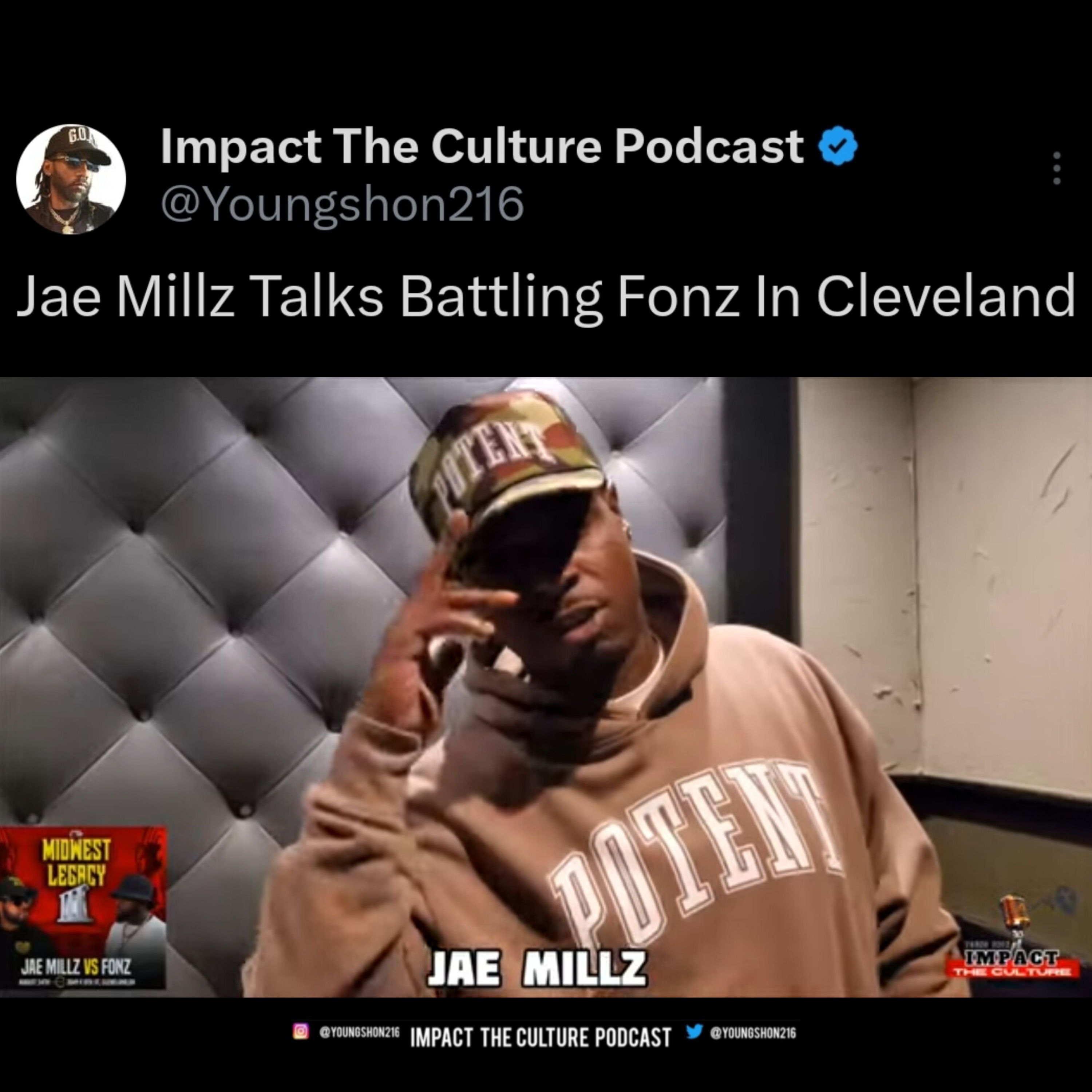 Jae Millz Talks Battling Fonz In Cleveland - Impact The Culture Podcast  episode artwork