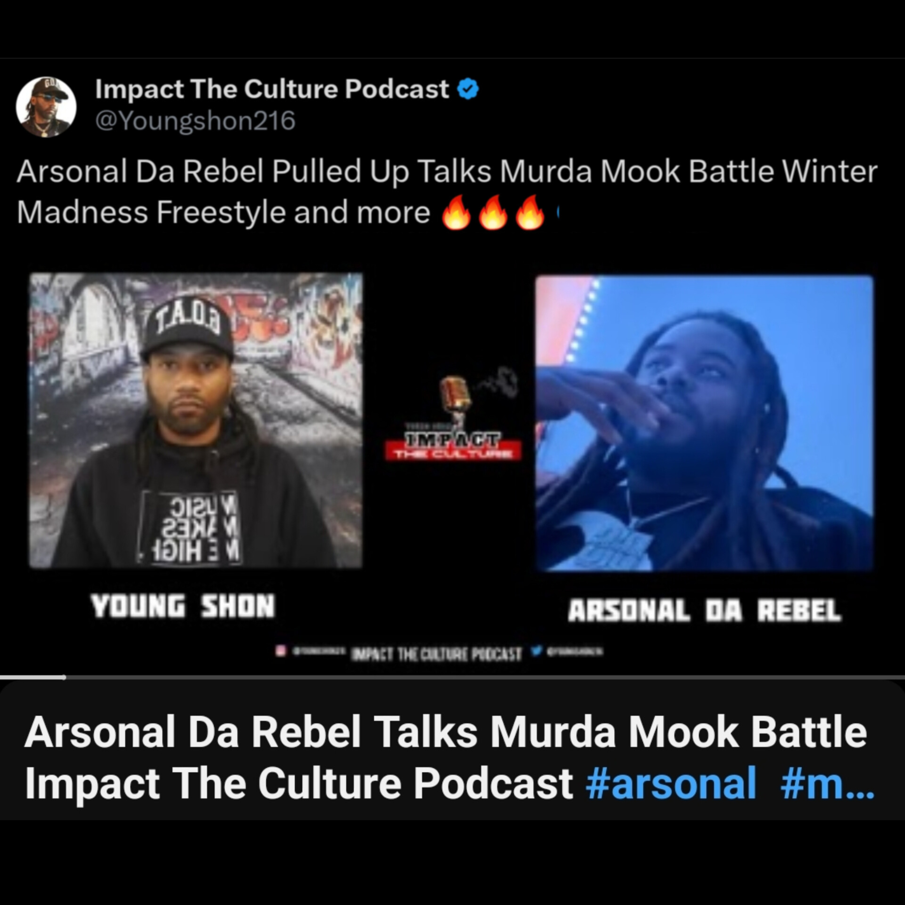 Arsonal Da Rebel - Impact The Culture Podcast Interview  episode artwork