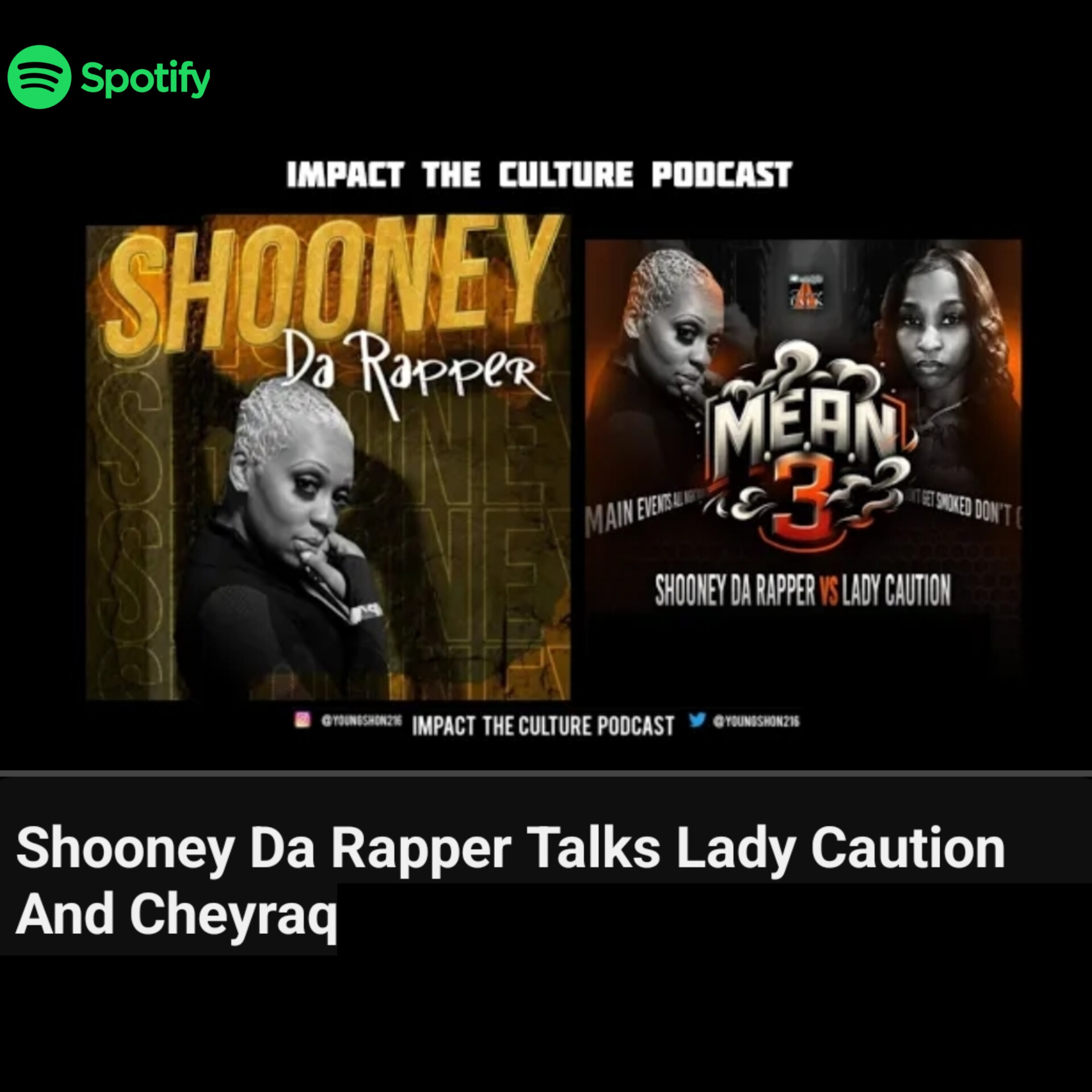 Shooney Da Rapper Impact The Culture Podcast Interview Spotify episode artwork