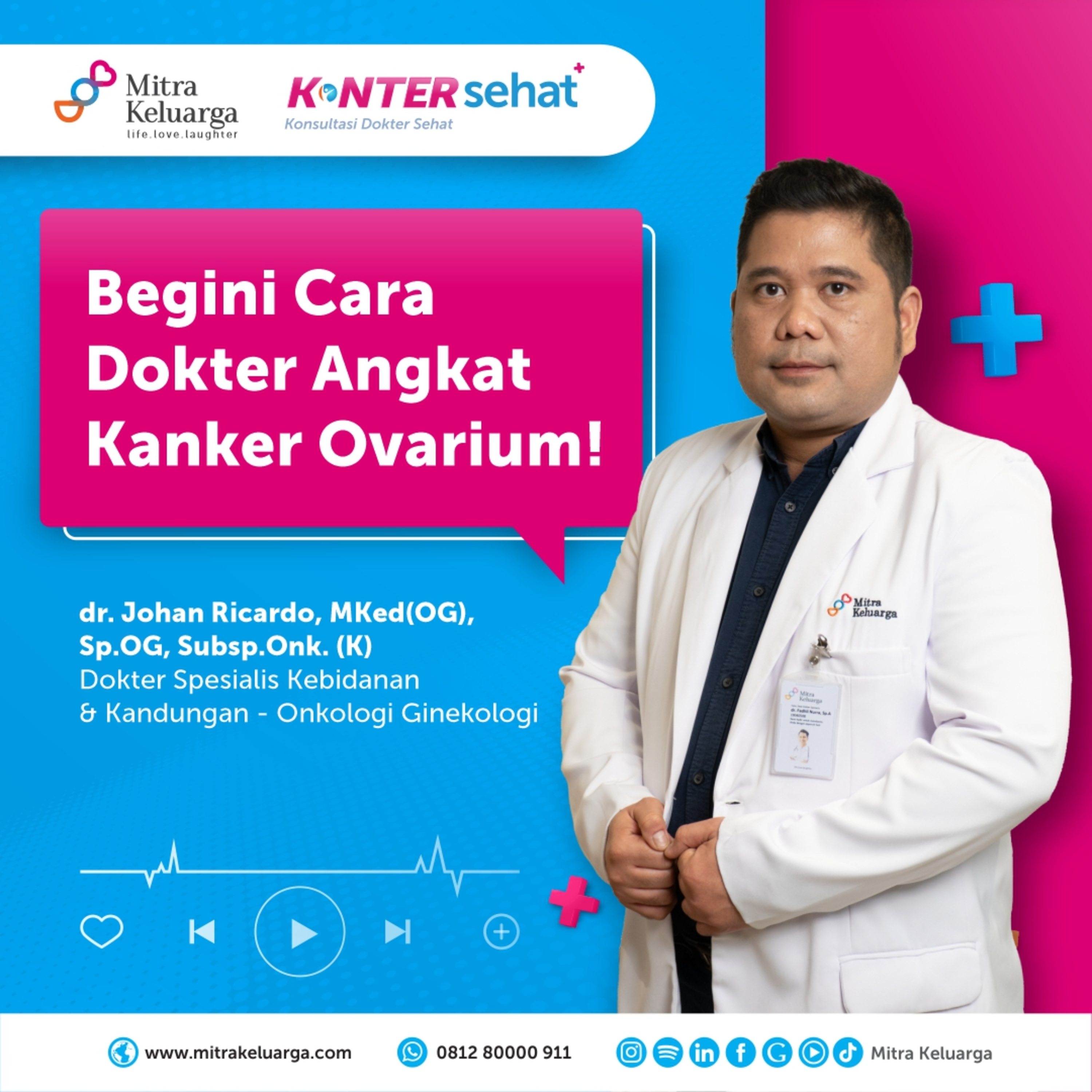 Konter Sehat: Cara Kerja Pengangkatan Kanker Ovarium yang Aman - dr. Johan Ricardo, Sp.OG, (K).Onk (Eps: 174) episode artwork