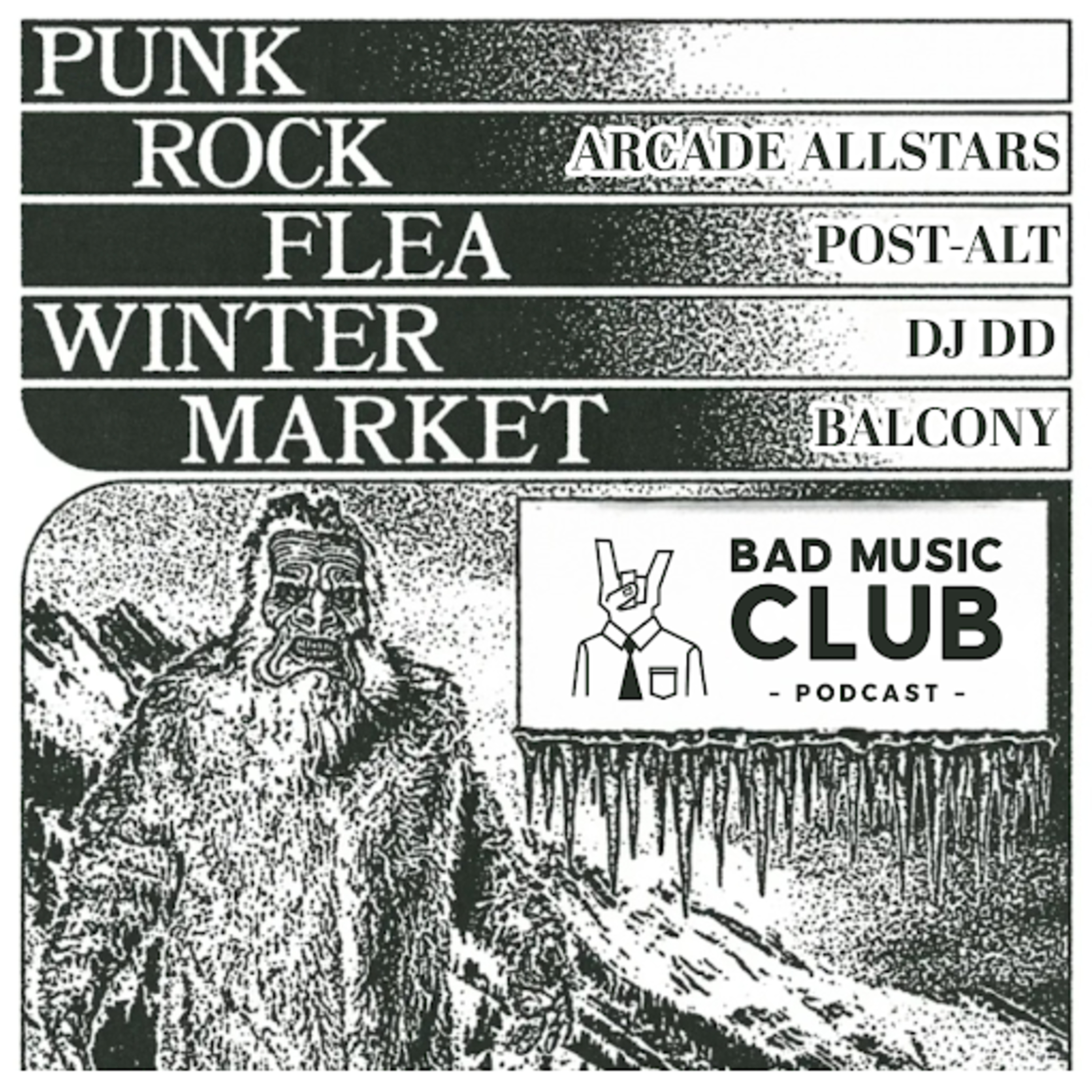 Punk Rock Flea Market \\ December \\ Arcade Allstars, Balcony, DJ DD, & Post-Alt episode artwork