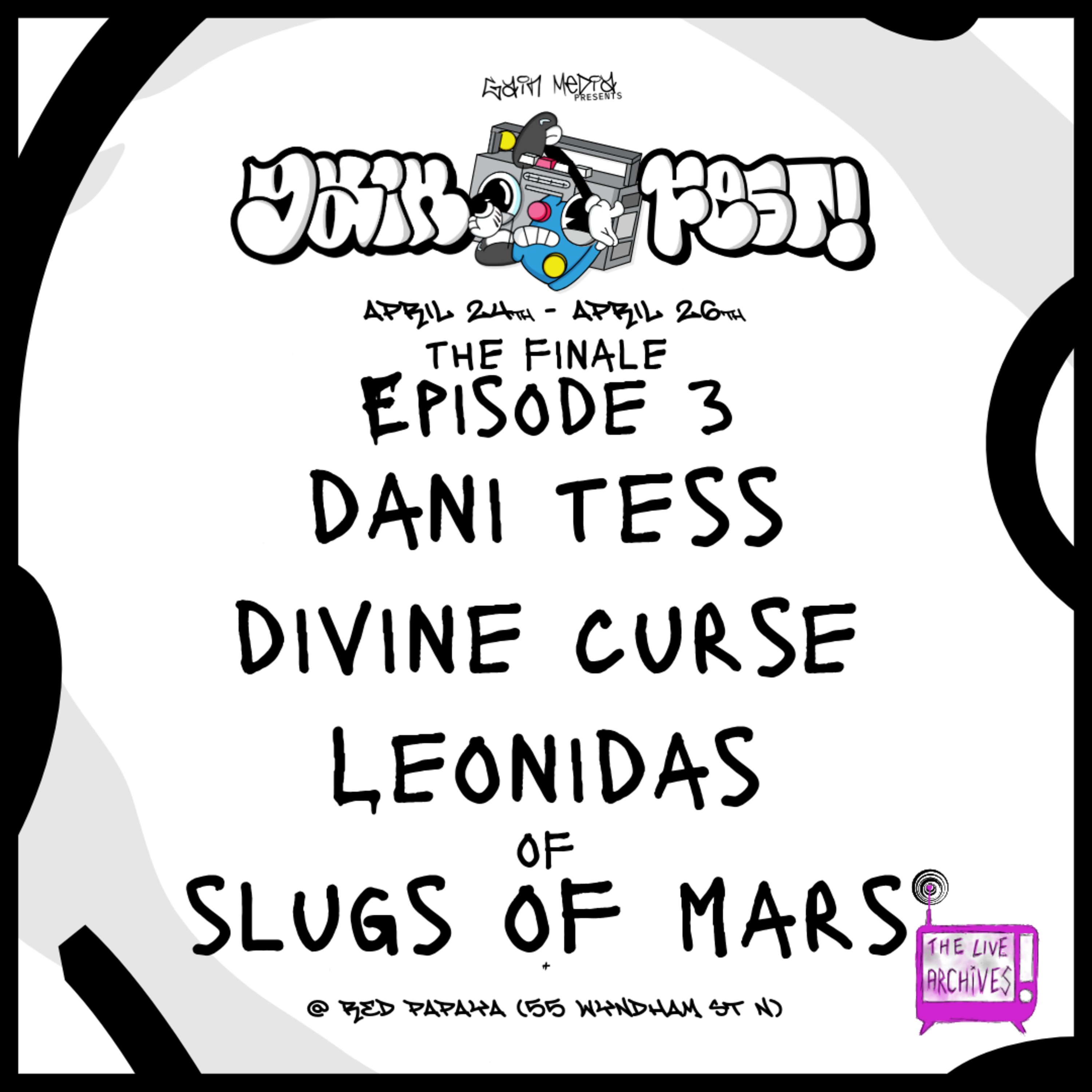 GAINfest 2026 // Pt. 3 // Divine Curse, Leonidas from Slugs of Mars, & Dani Tess episode artwork