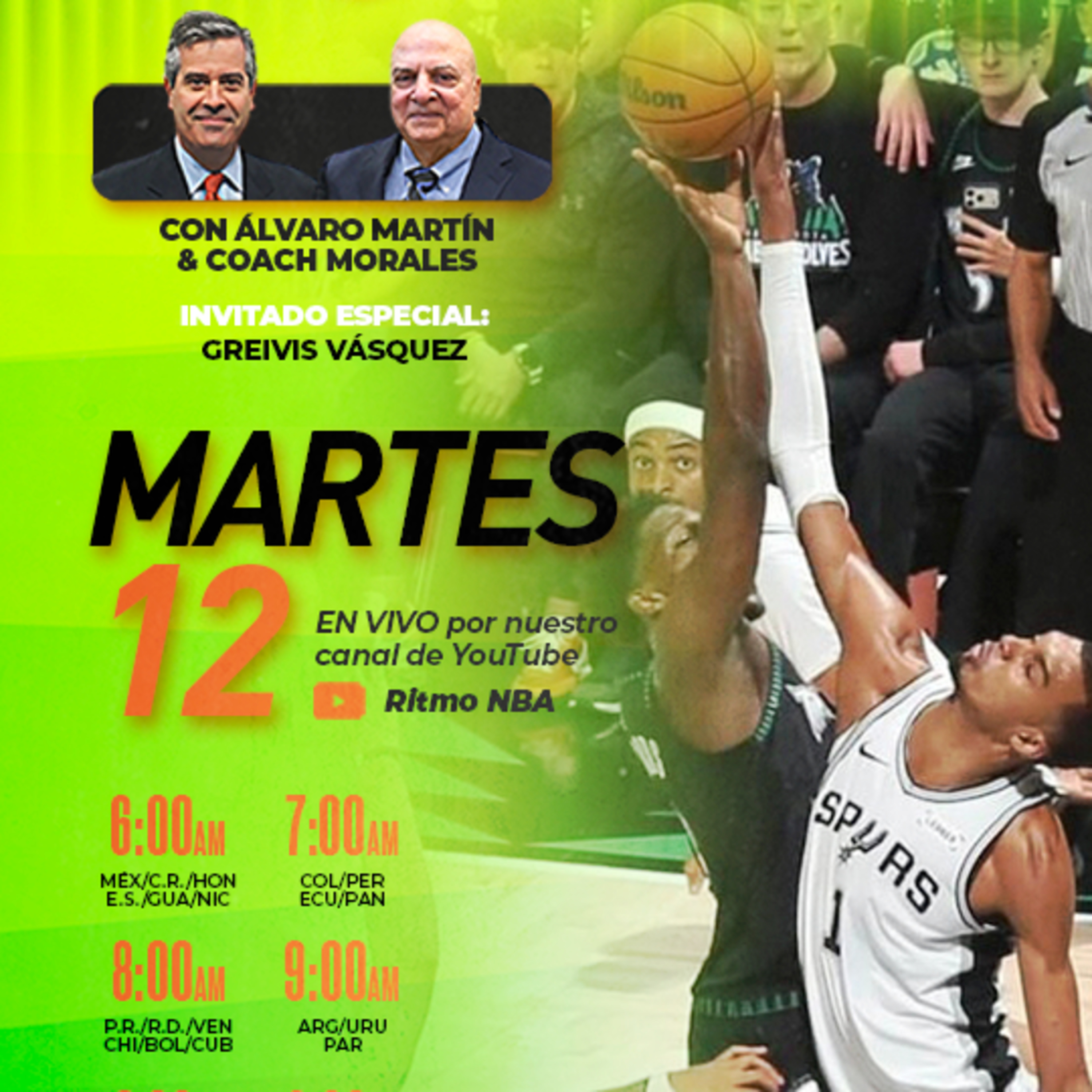 PLAYOFFS AL DÍA #25 🏀 | Álvaro Martín & Coach Morales con Greivis Vásquez