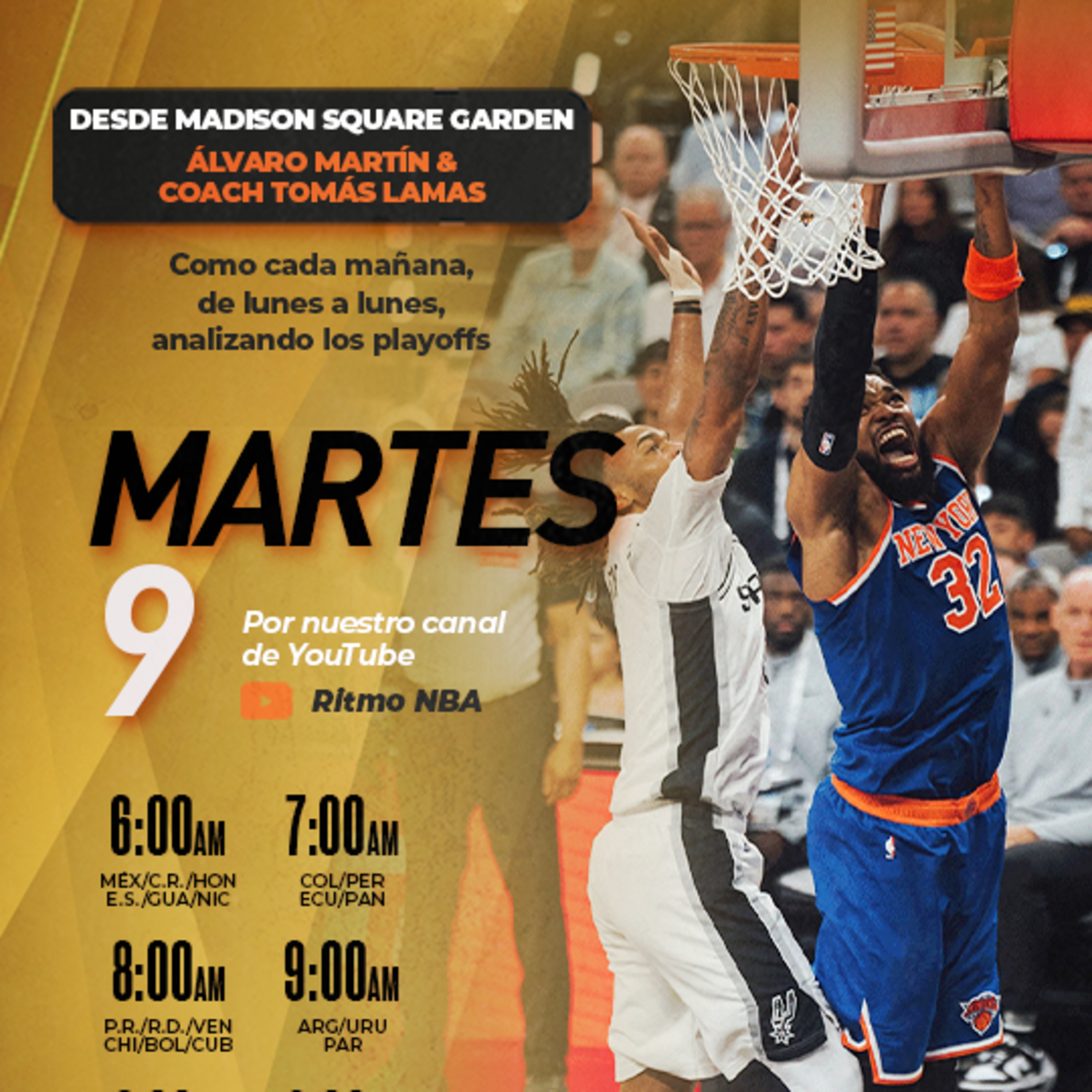 DESDE MADISON SQUARE GARDEN 🏀 FINALES AL DÍA #8
