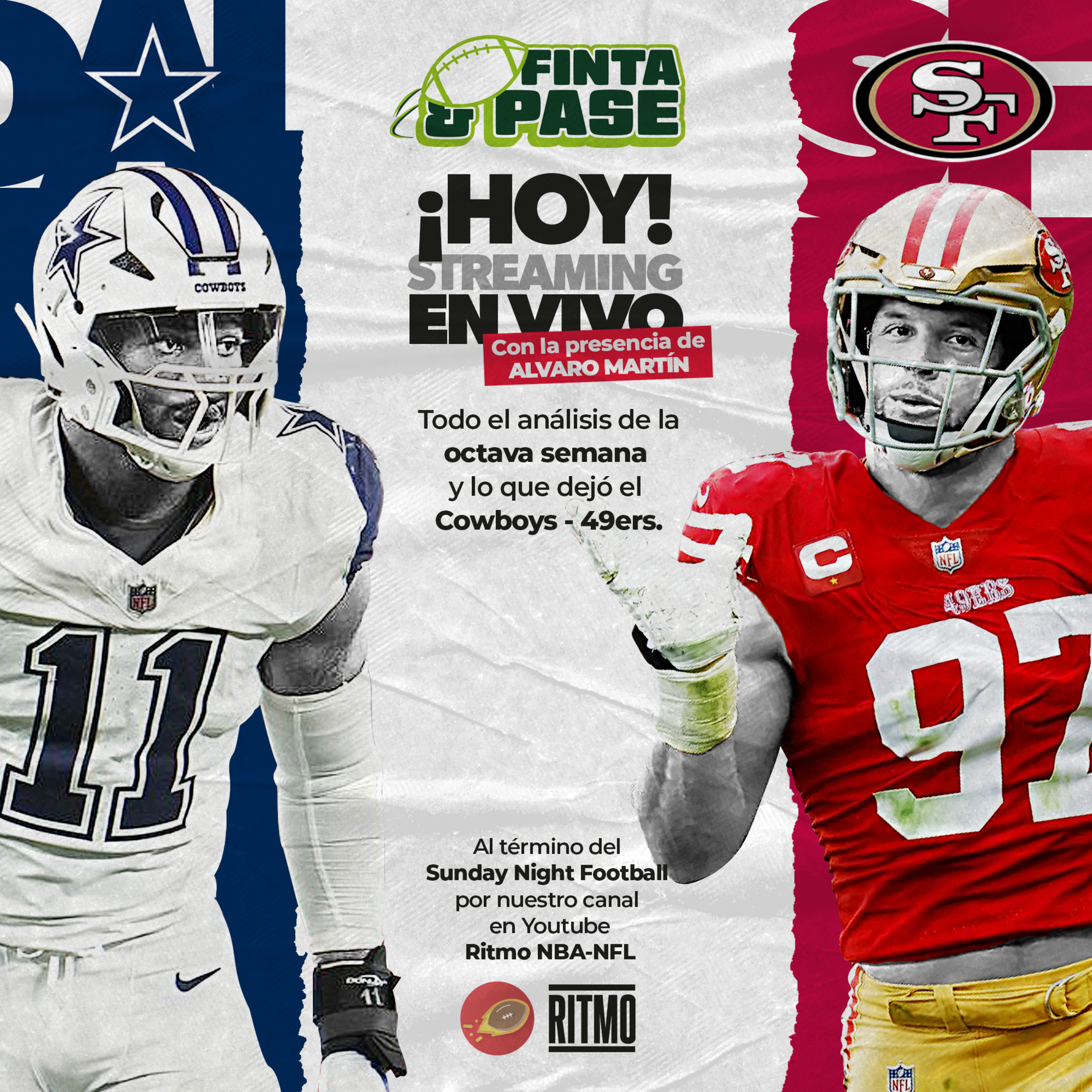 Análisis de la octava semana | Ritmo NFL T5 E43 | Finta & Pase episode artwork