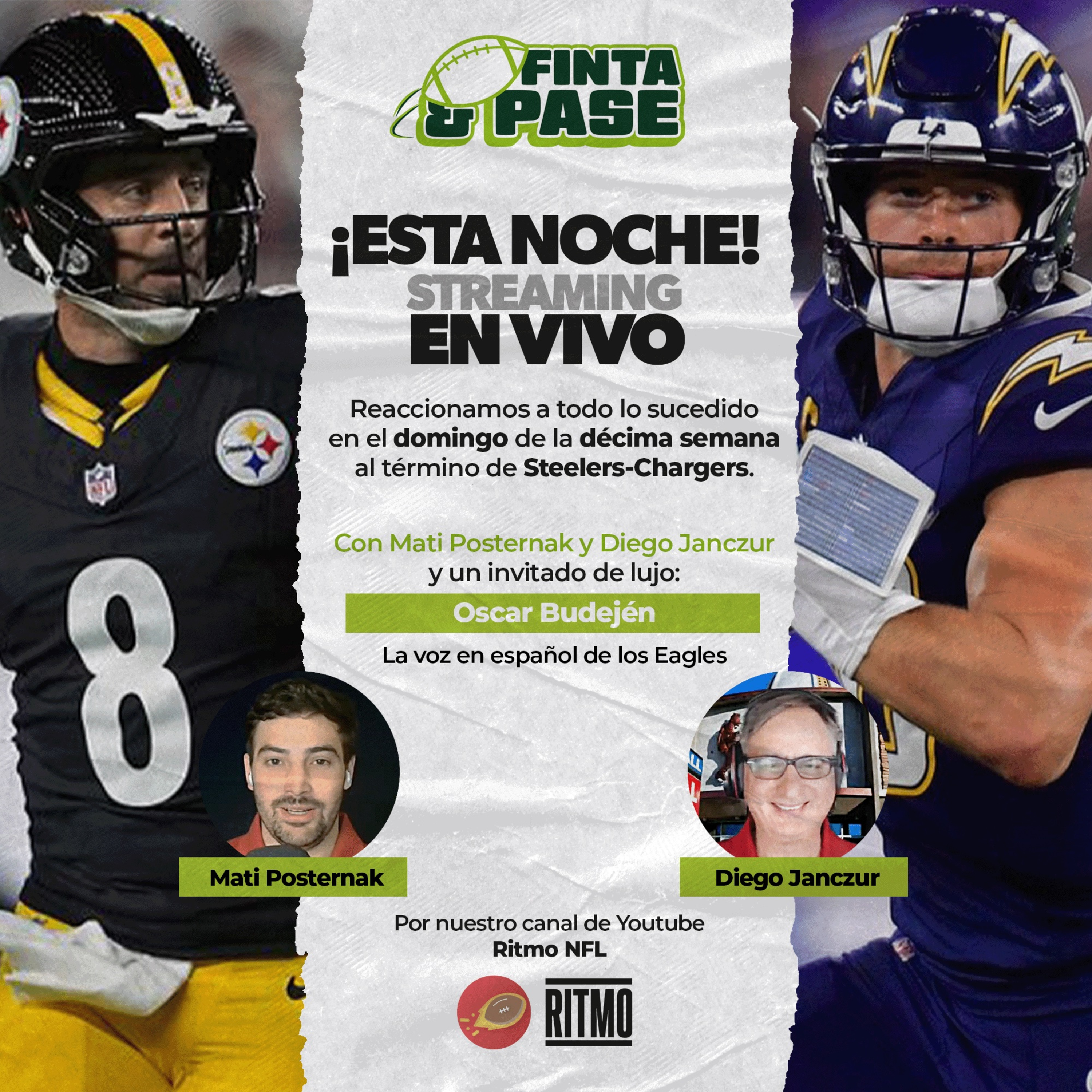 ¡Reaccionamos a la jornada de domingo! 🏈 FINTA & PASE Semana 10 episode artwork