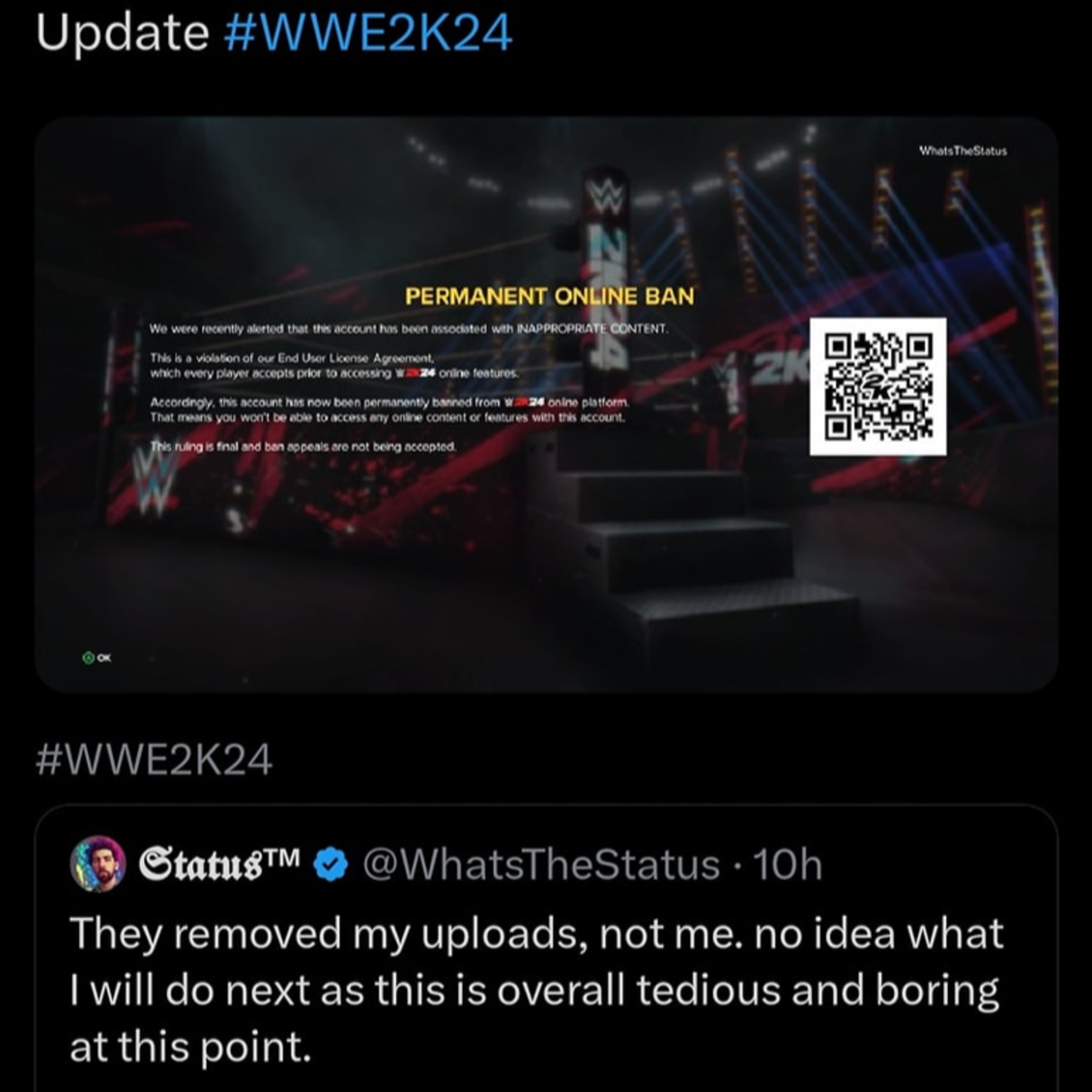 2K Banning Modders From WWE 2K24 Community Creations But Why episode artwork