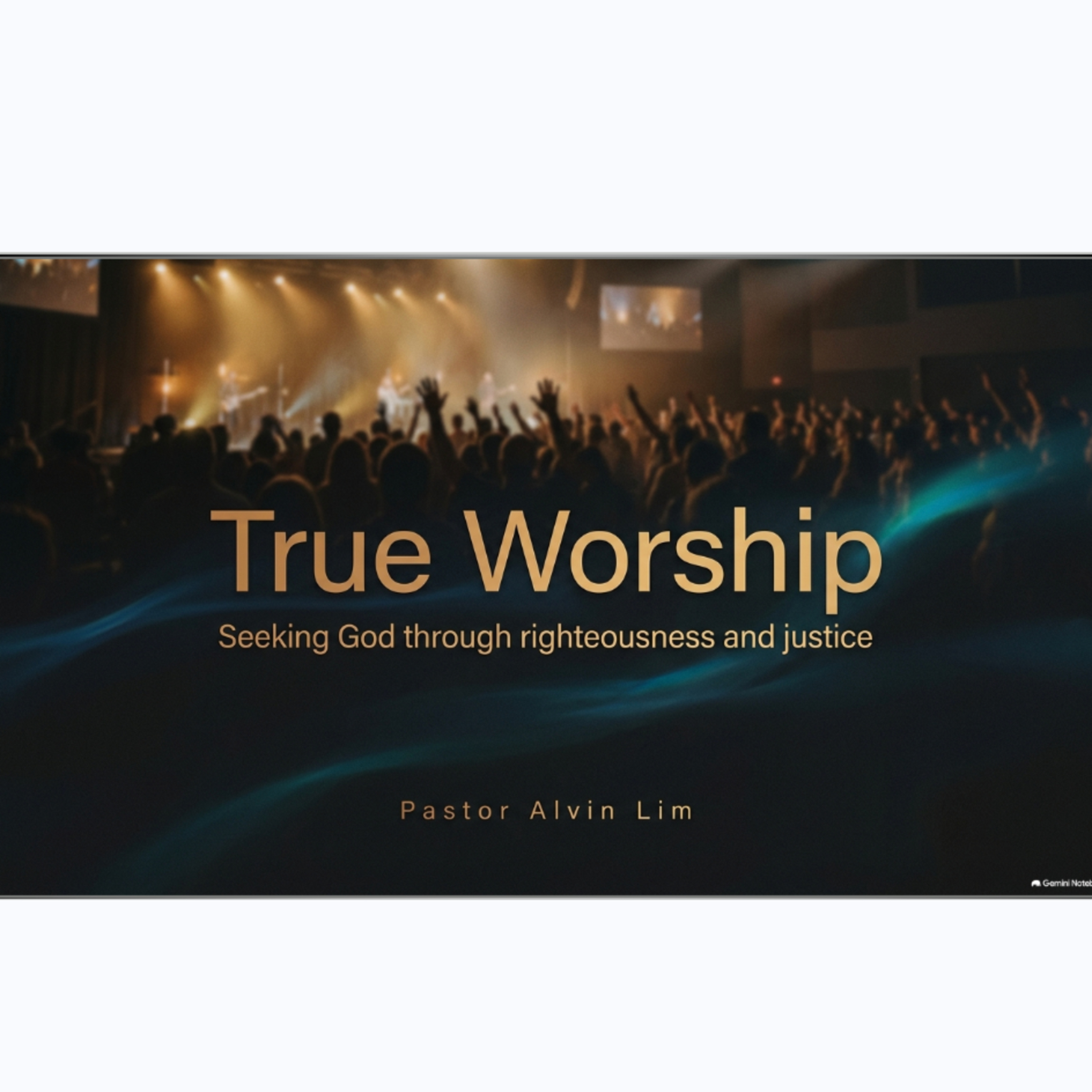 9 Aug 2026 : Missional God III Series L6 : True Worship by Rev Dr Alvin Lim episode artwork
