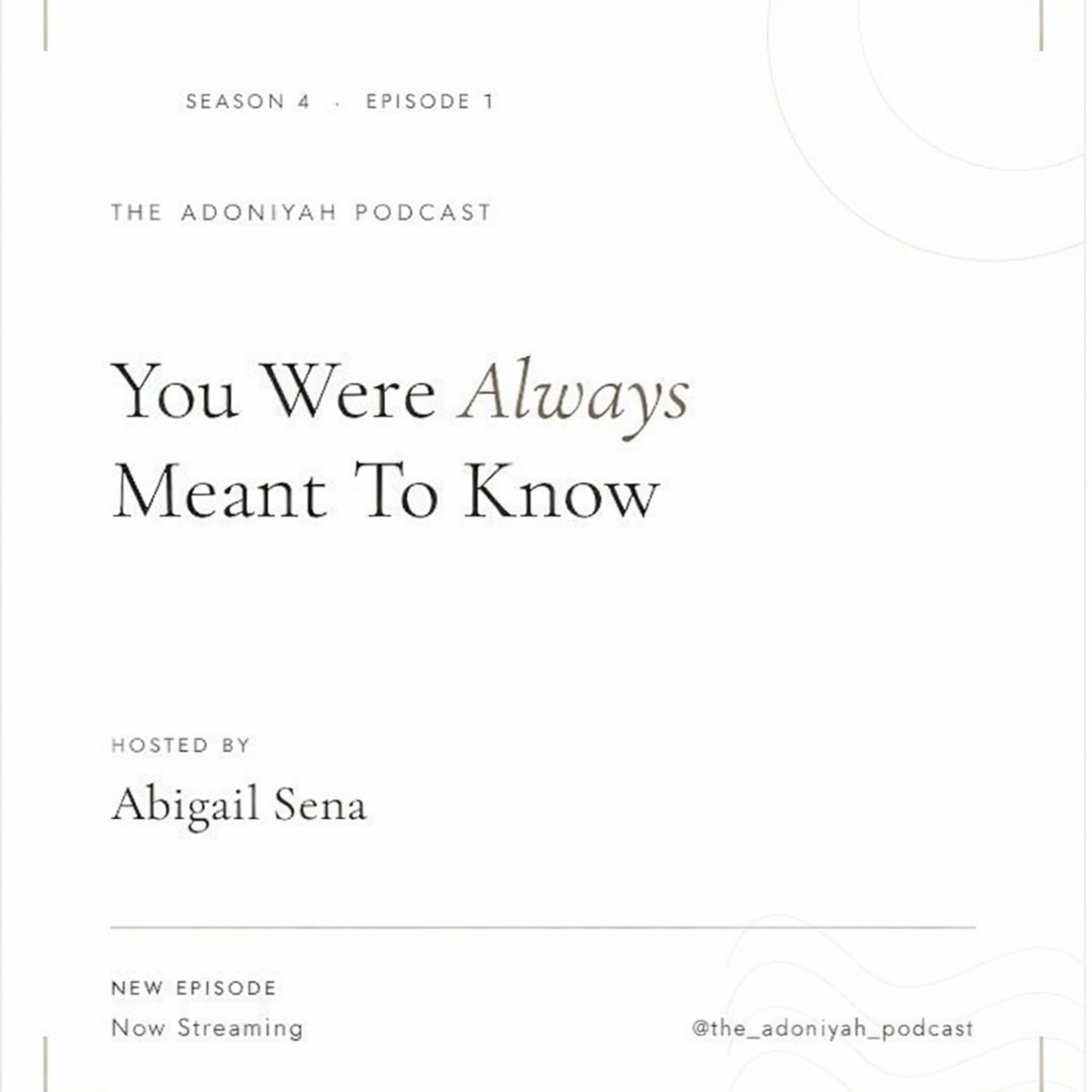 You Were Always Meant To Know episode artwork