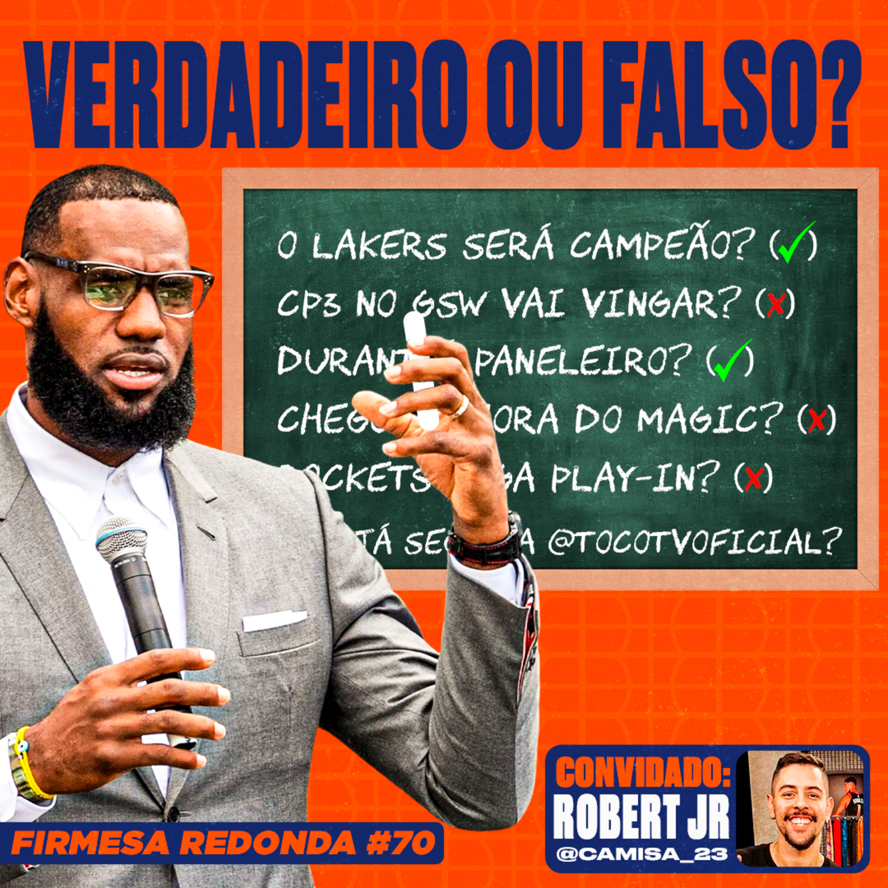 AS PERGUNTAS MAIS QUENTES PARA A TEMPORADA DA NBA (c/ Robert Jr) | FIRMESA REDONDA #70 episode artwork