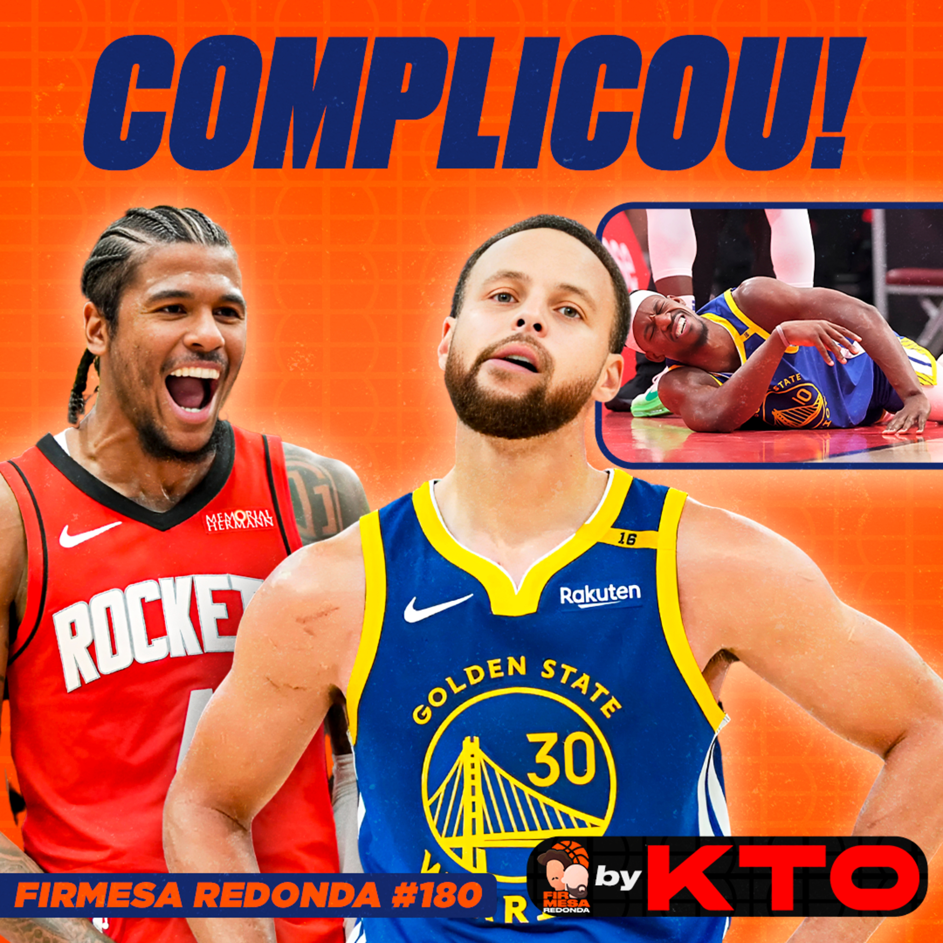 JALEN GREEN DÁ SHOW E ROCKETS EMPATA COM WARRIORS COM LESÃO DE JIMMY | FIRMESA REDONDA by KTO (180) episode artwork