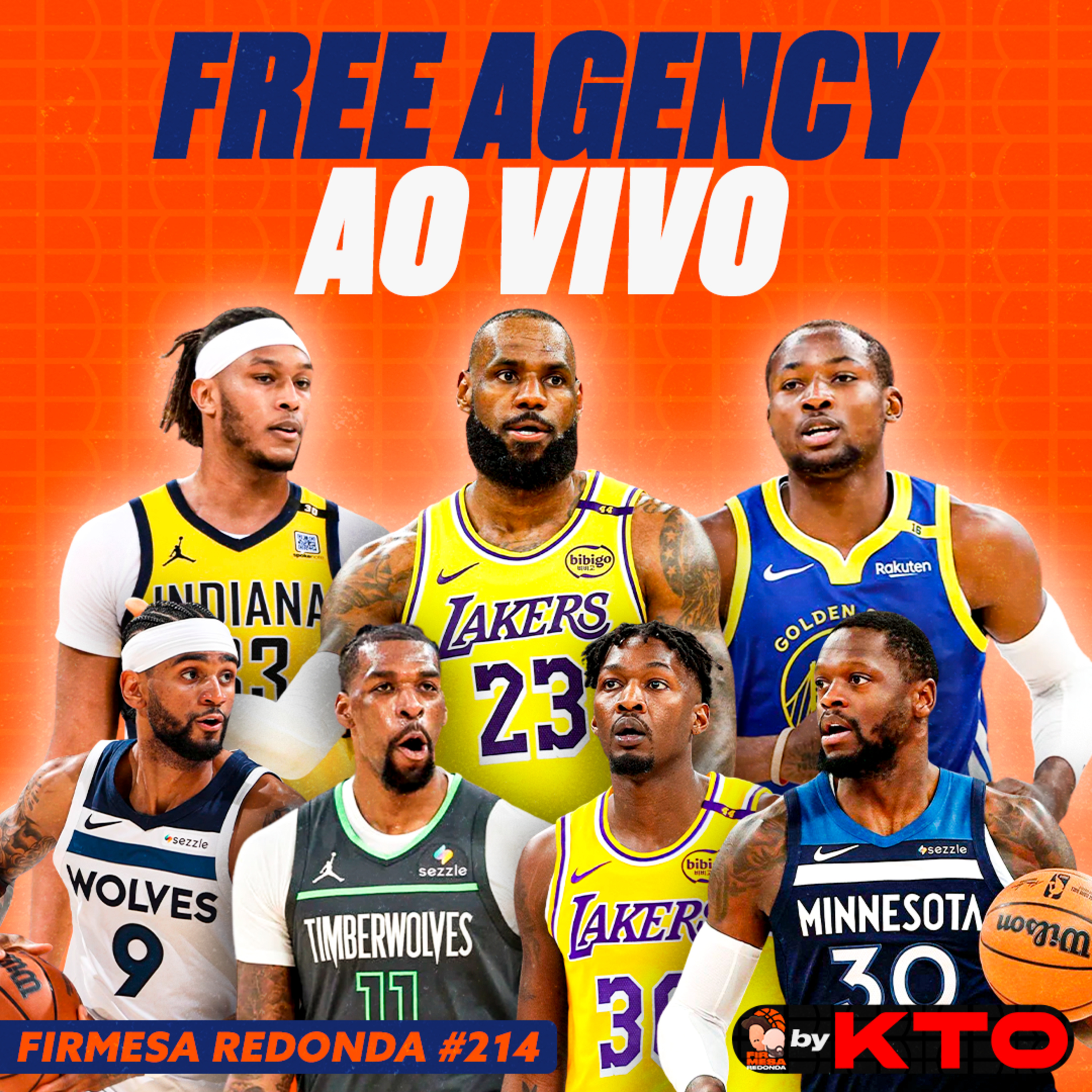 TODAS AS MUDANÇAS DE TIME DOS JOGADORES NA FREE AGENCY DA NBA AO VIVO | FIRMESA REDONDA by KTO (215) episode artwork