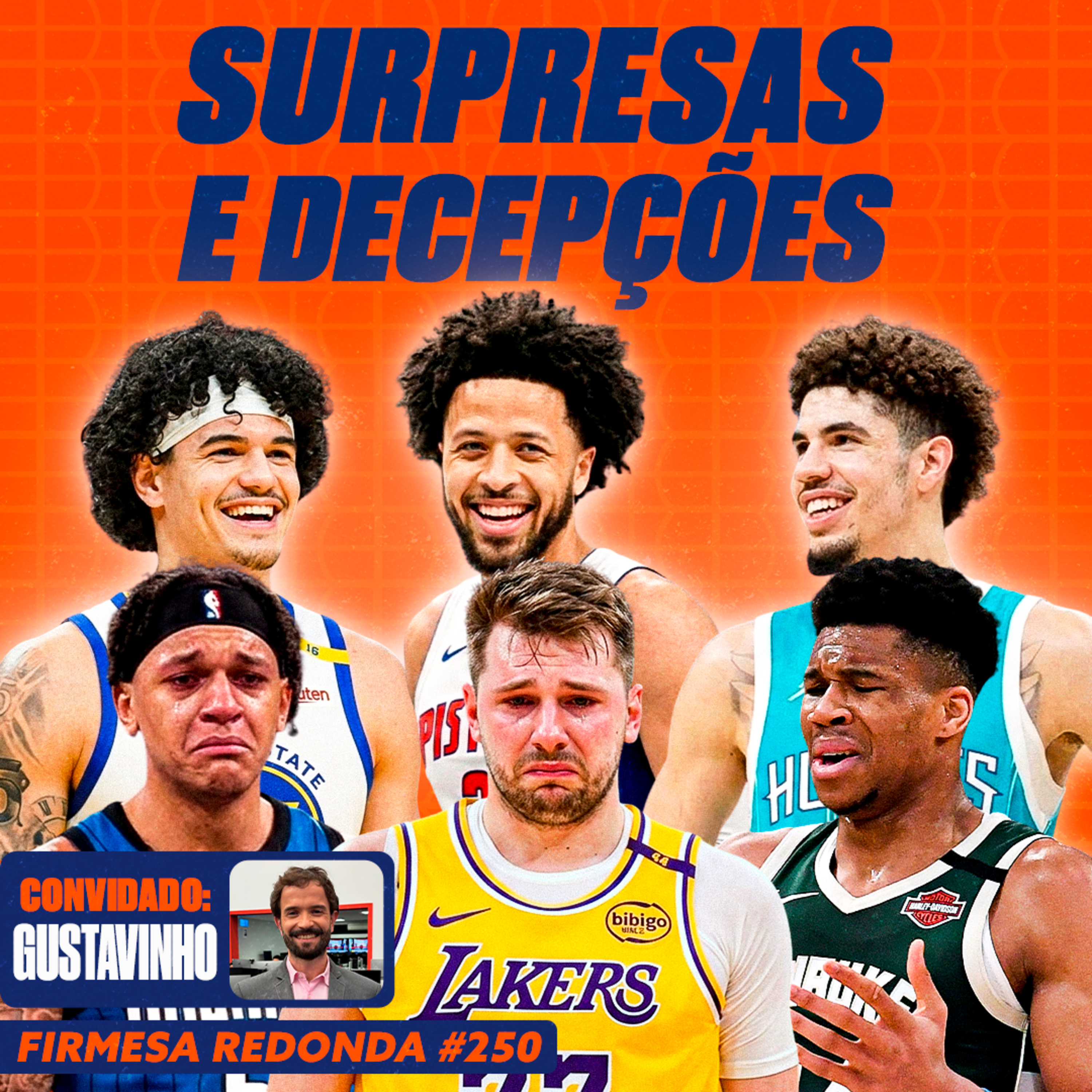 OS TIMES E JOGADORES QUE SURPREENDERAM E DECEPCIONARAM NA NBA c/ Gustavinho | FIRMESA REDONDA (250) episode artwork