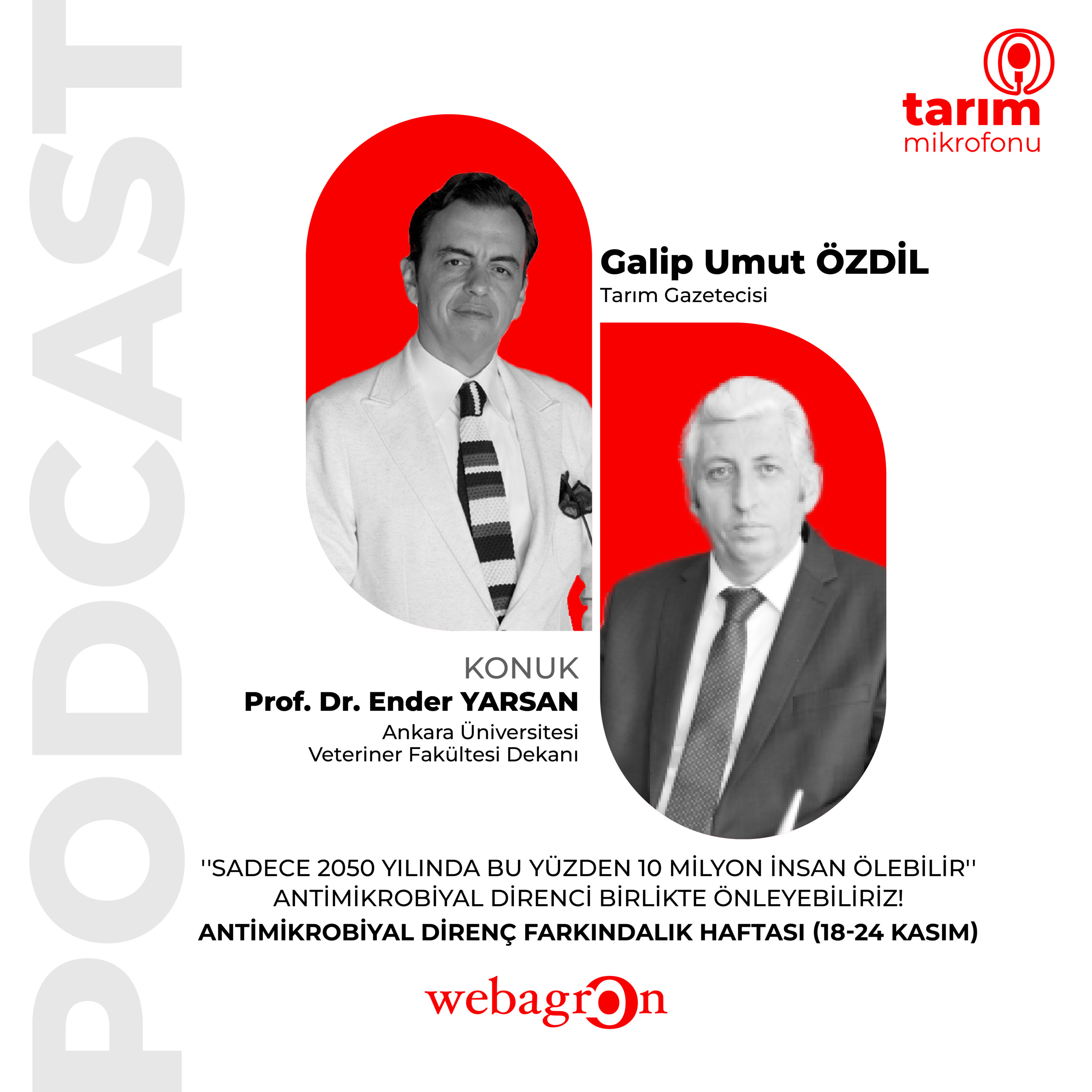 Tarım Mikrofonu - Ankara Üniversitesi Veteriner Fakültesi Dekanı Prof. Dr. Ender Yarsan | Sadece 2050 Yılında Bu Yüzden 10 Milyon İnsan Ölebilir! episode artwork