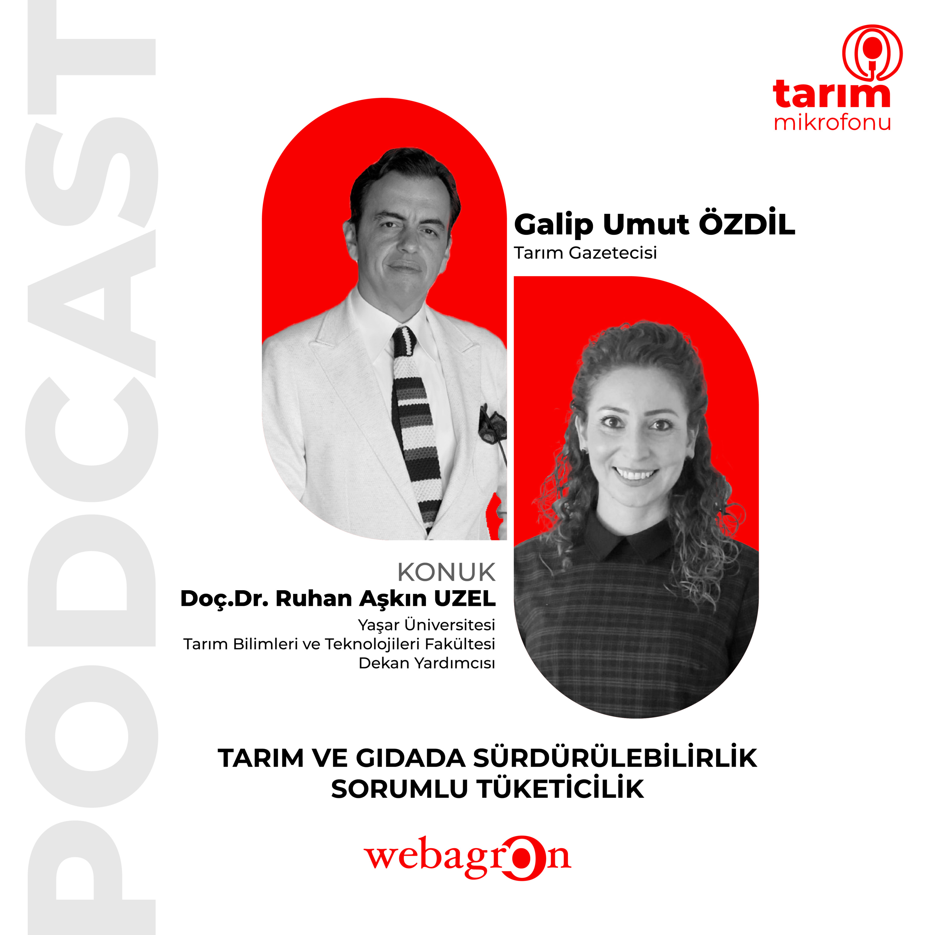 Tarım Mikrofonu - Yaşar Üniversitesi Tarım Bilimleri ve Teknolojileri Fakültesi Dekan Yrd. Doç. Dr. Ruhan Aşkın UZEL | Tarım ve Gıdada Sürdürülebilirlik/Sorumlu Tüketicilik  episode artwork