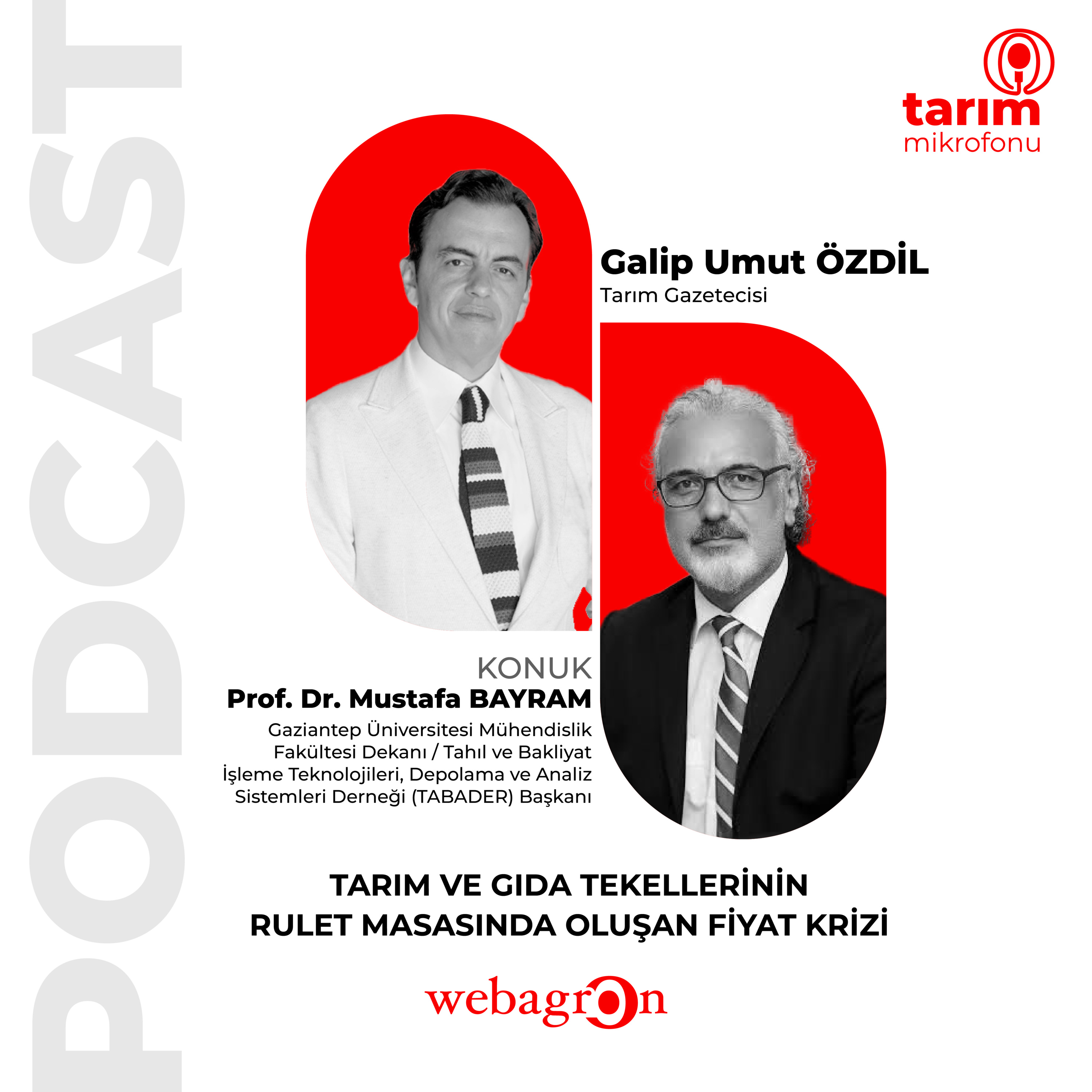 Tarım Mikrofonu - Gaziantep Üni. Mühendislik Fakültesi Dekanı ve TABADER Başkanı Prof. Dr. Mustafa Bayram | Tarım ve Gıda Tekellerinin Rulet Masasında Oluşan Fiyat Krizi episode artwork